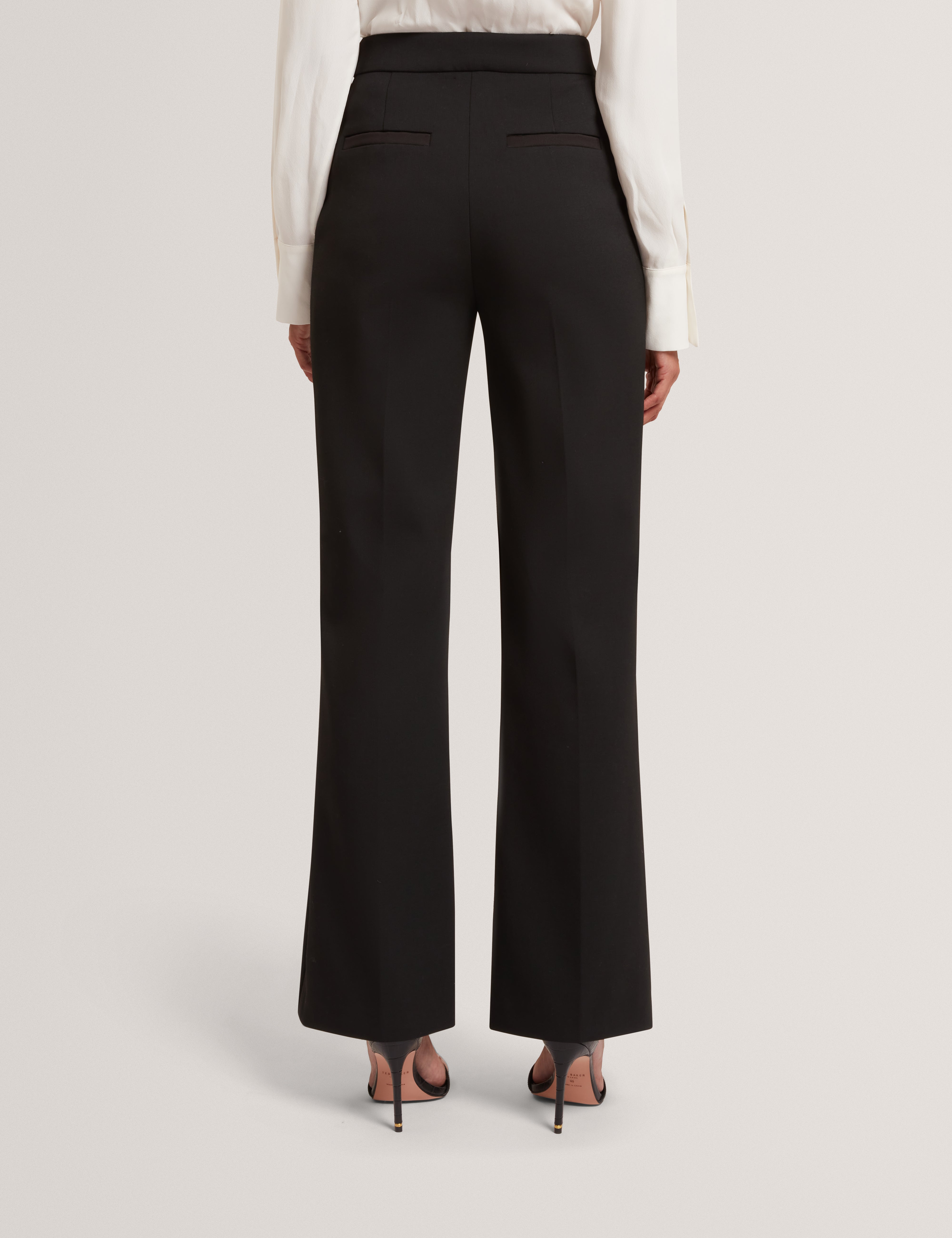 Valeet Tailored Kick Flare Trouser Black