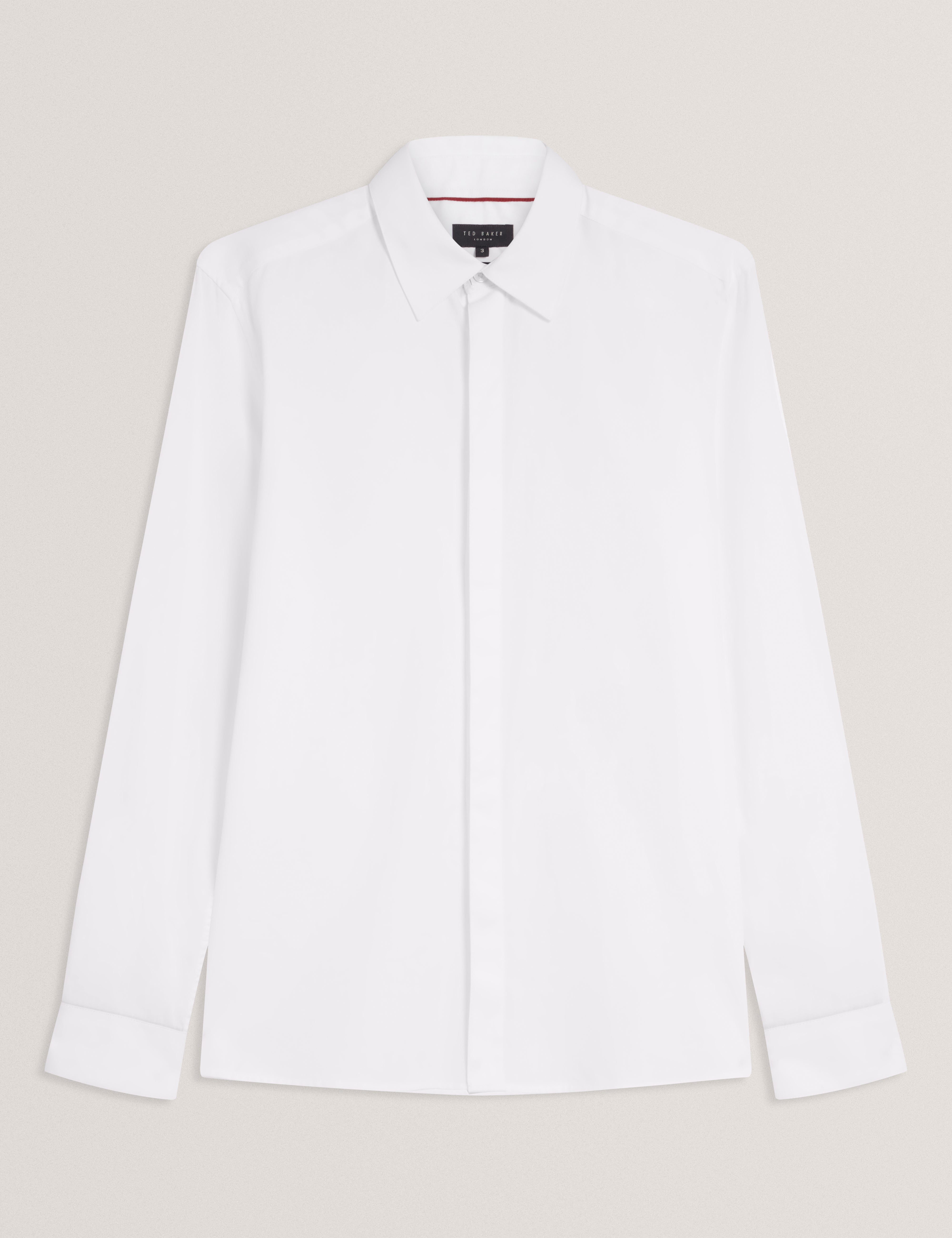 Tibor Long Sleeve Regular Fit Smart Twill Shirt White