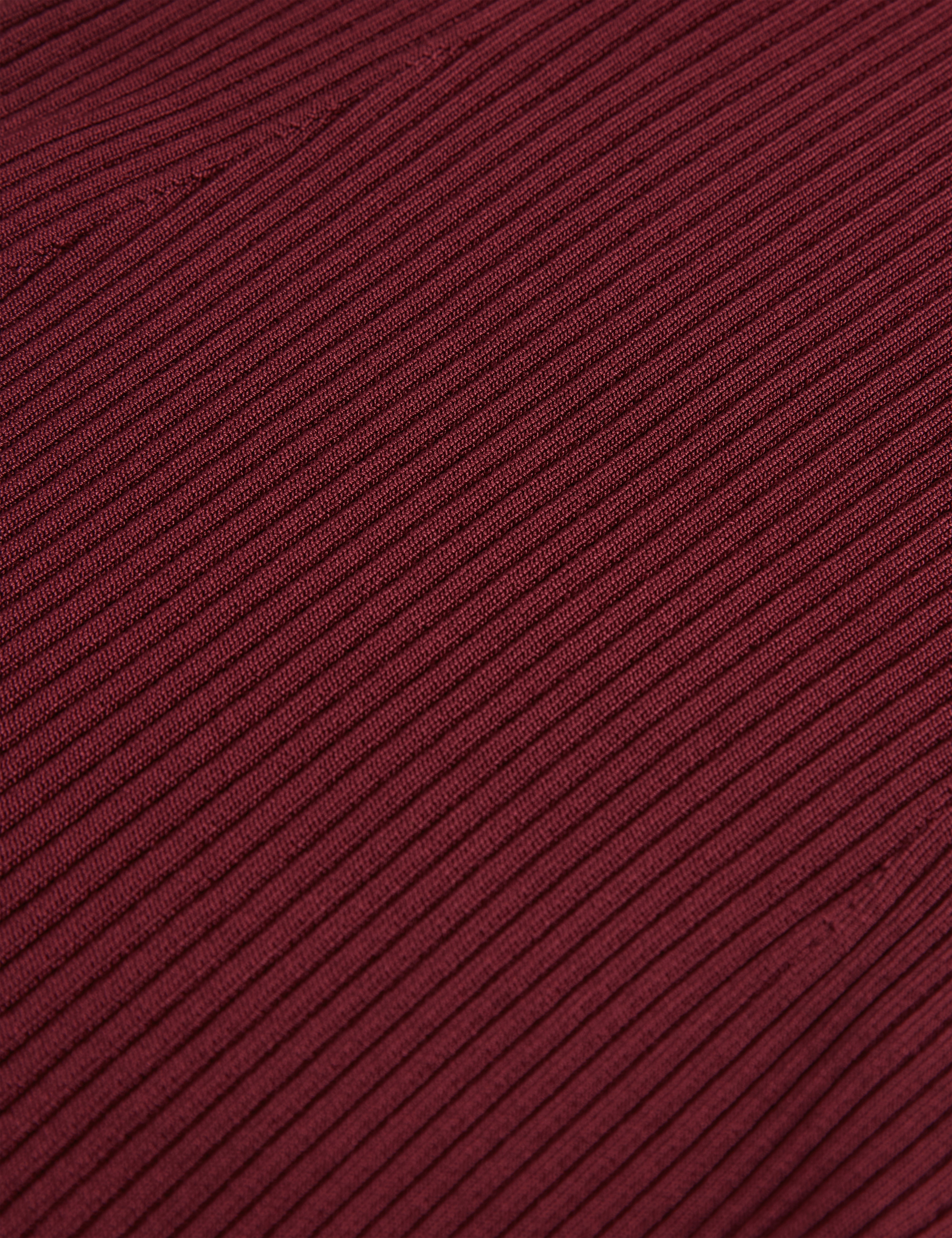 Rulza High Neck Knitted Sleeveless Top Maroon