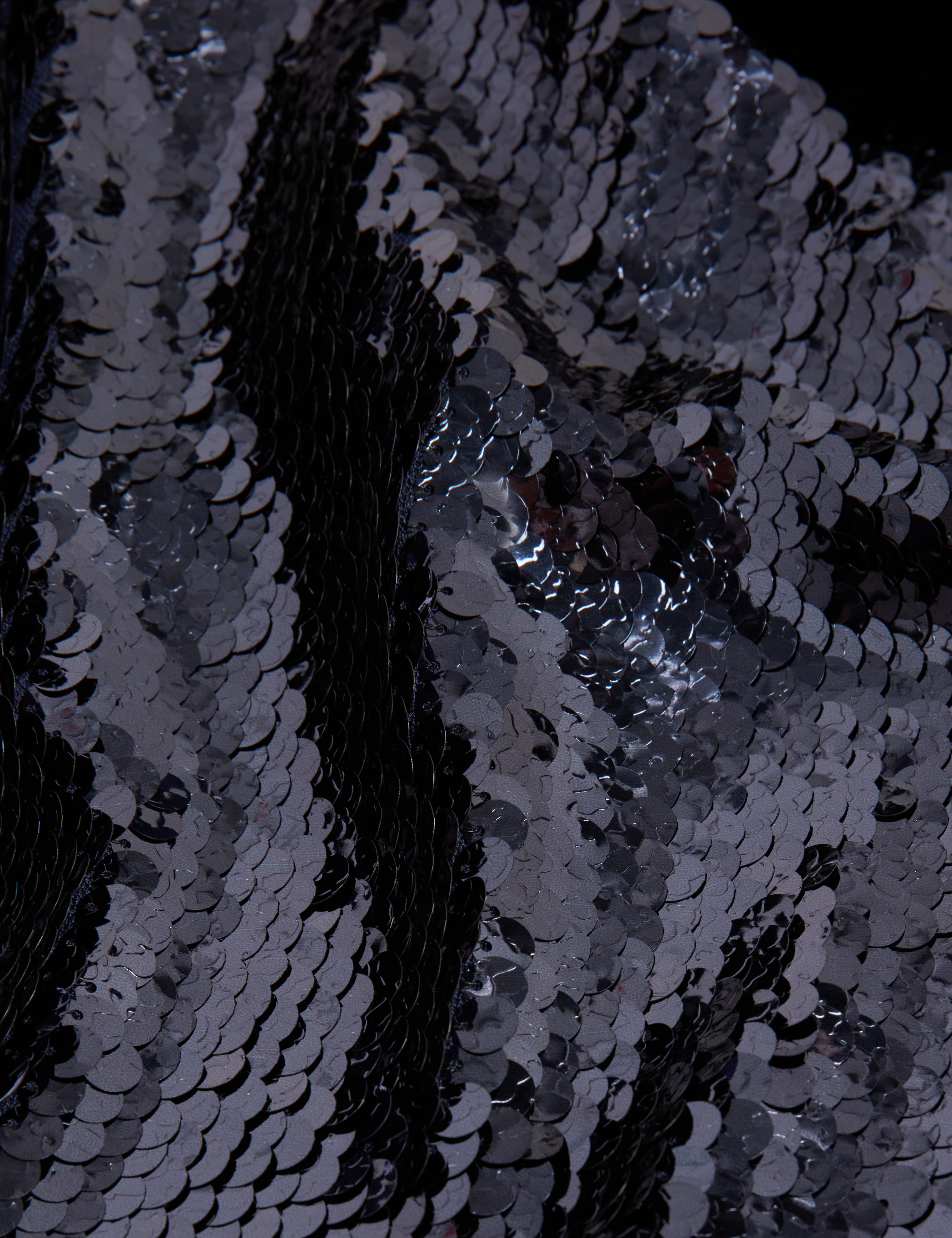 Jesia Oversized Sequin Shirt Navy