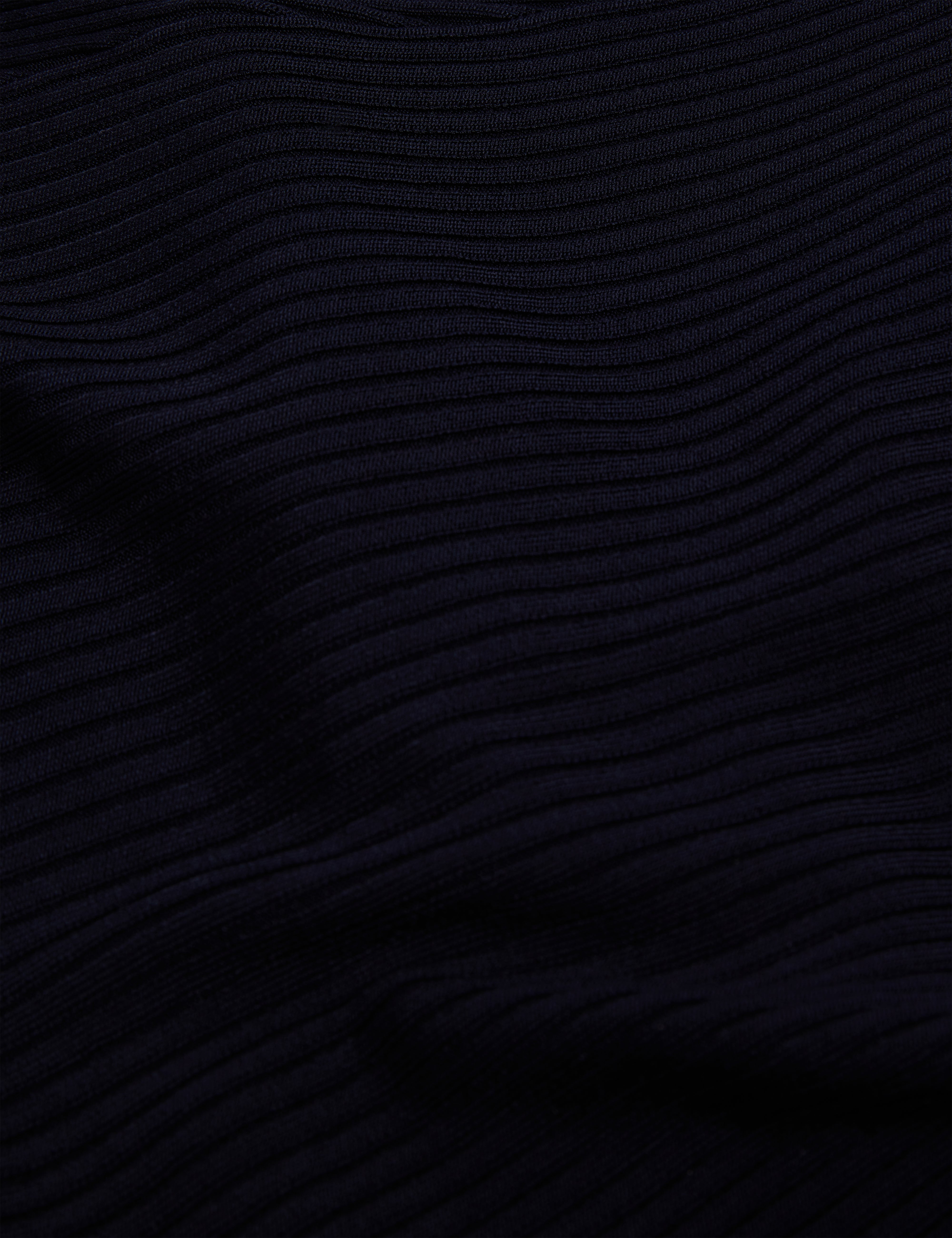 Jenings Long Sleeve Rib Knit Midi Dress Navy