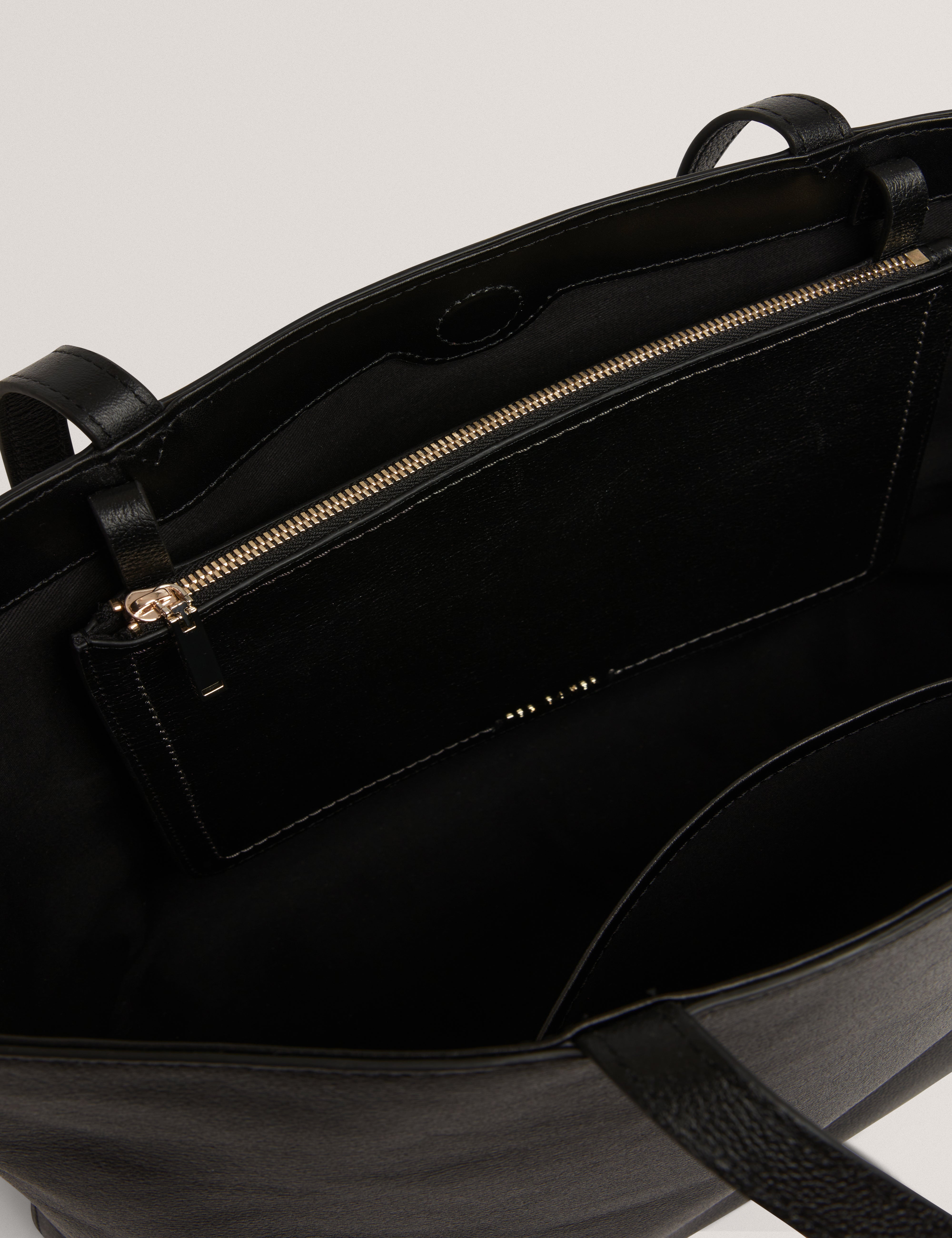 Lenyya Large Leather Tote Bag Black