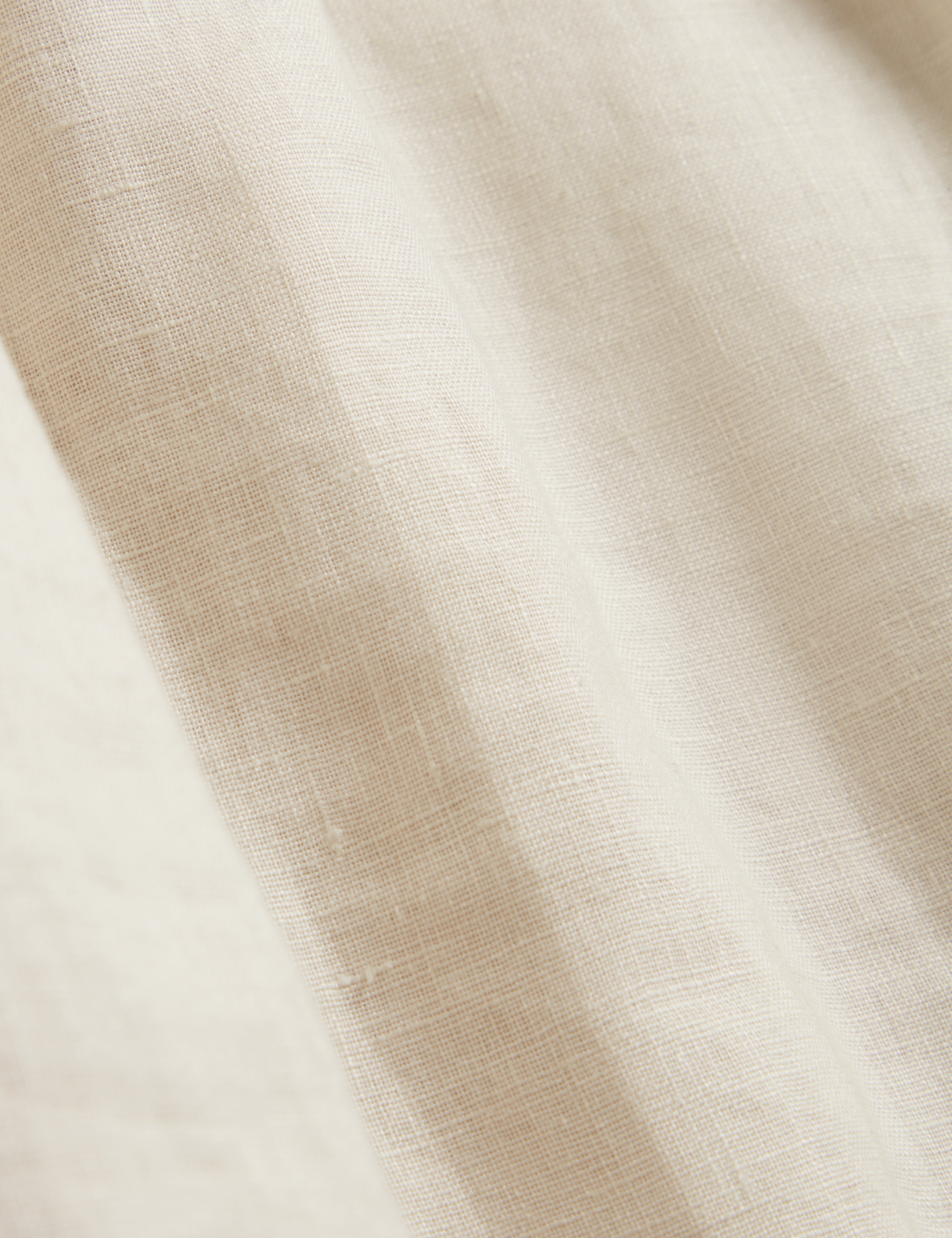 Limarie Linen Puff Sleeve Straight Top Natural