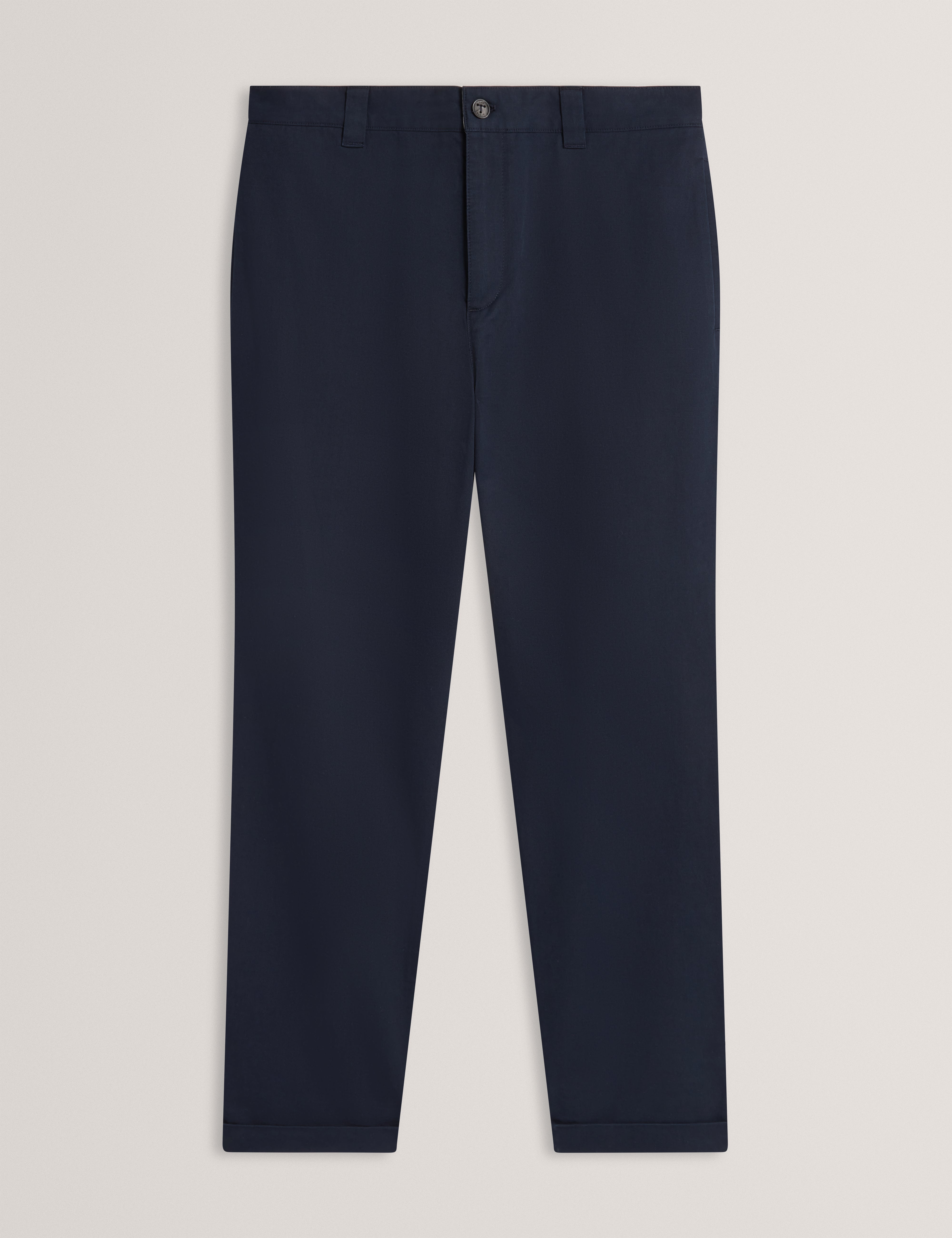 Ciandra Straight Garment Dye Trouser Navy