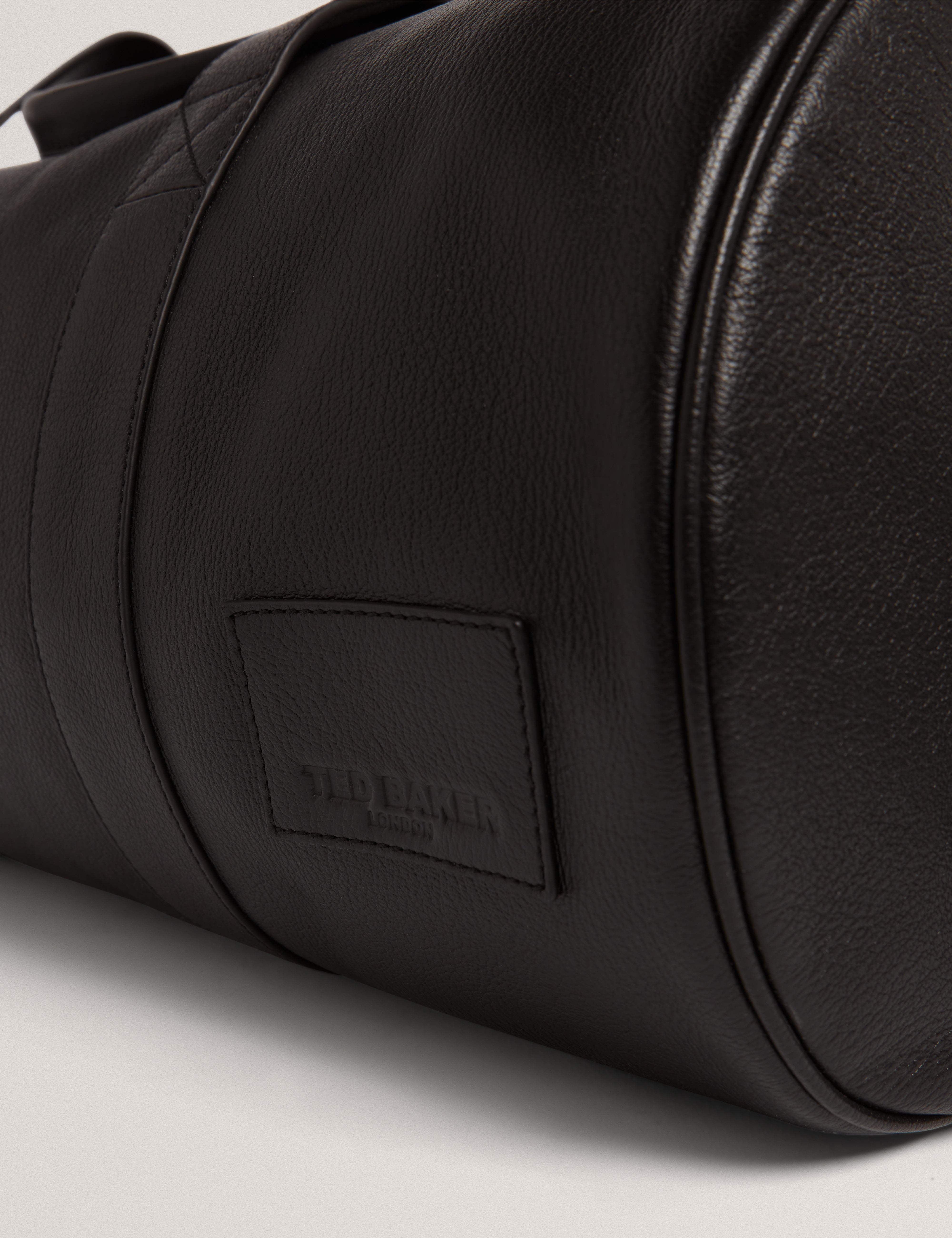 Grantis Large Leather Duffle Bag Black