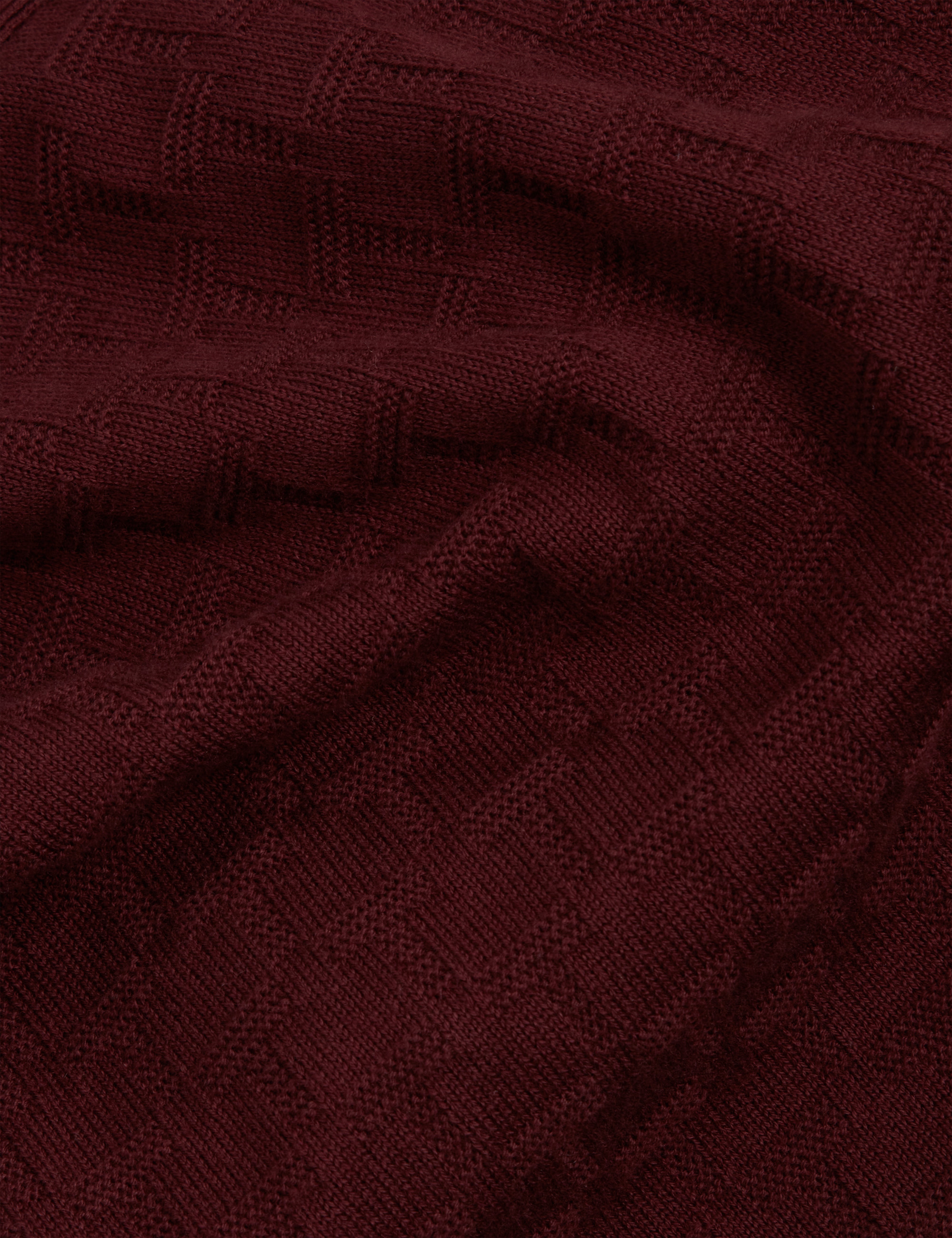 Gaten Ls T Stitch Polo Maroon