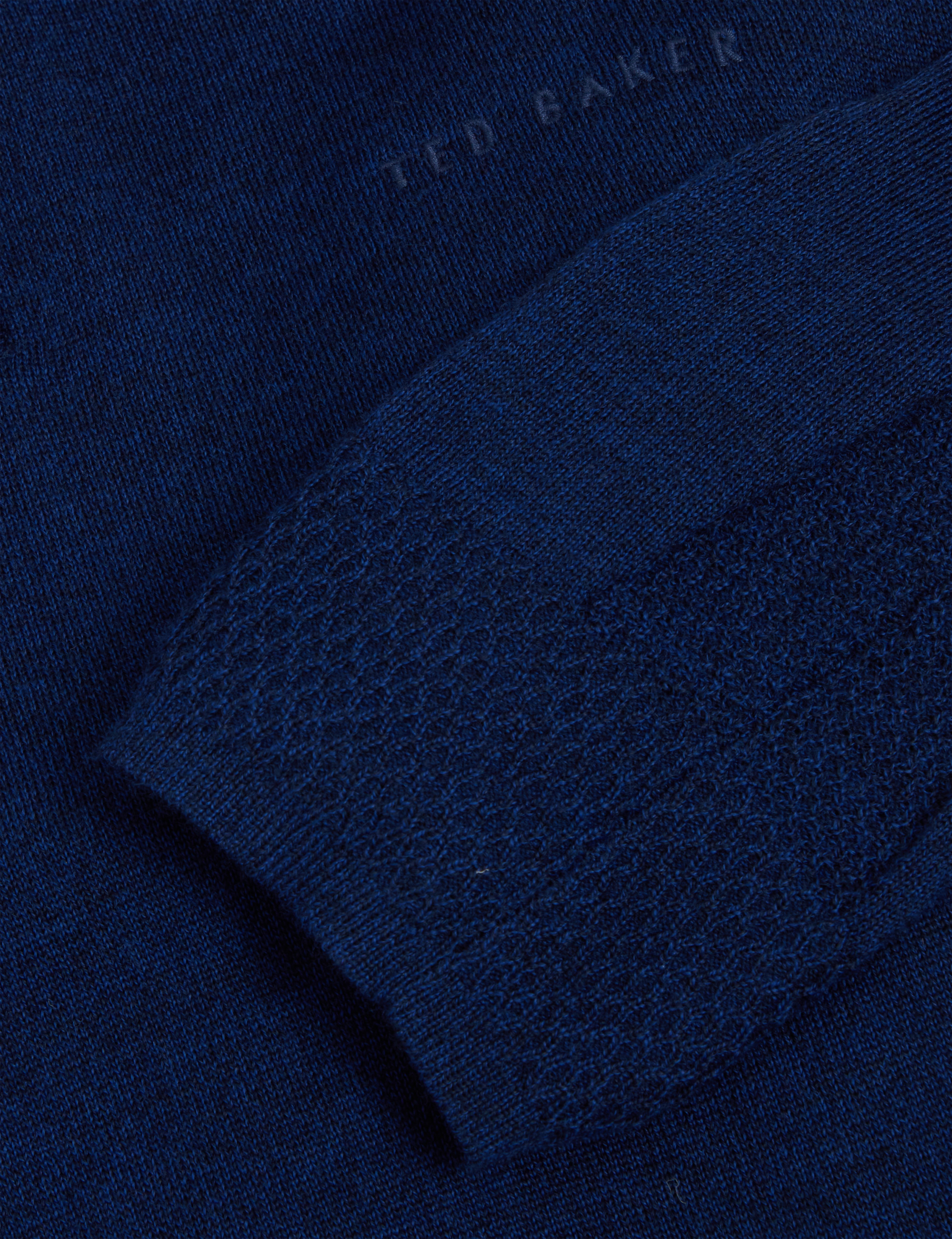 Clouden Branded Merino Half Zip Navy