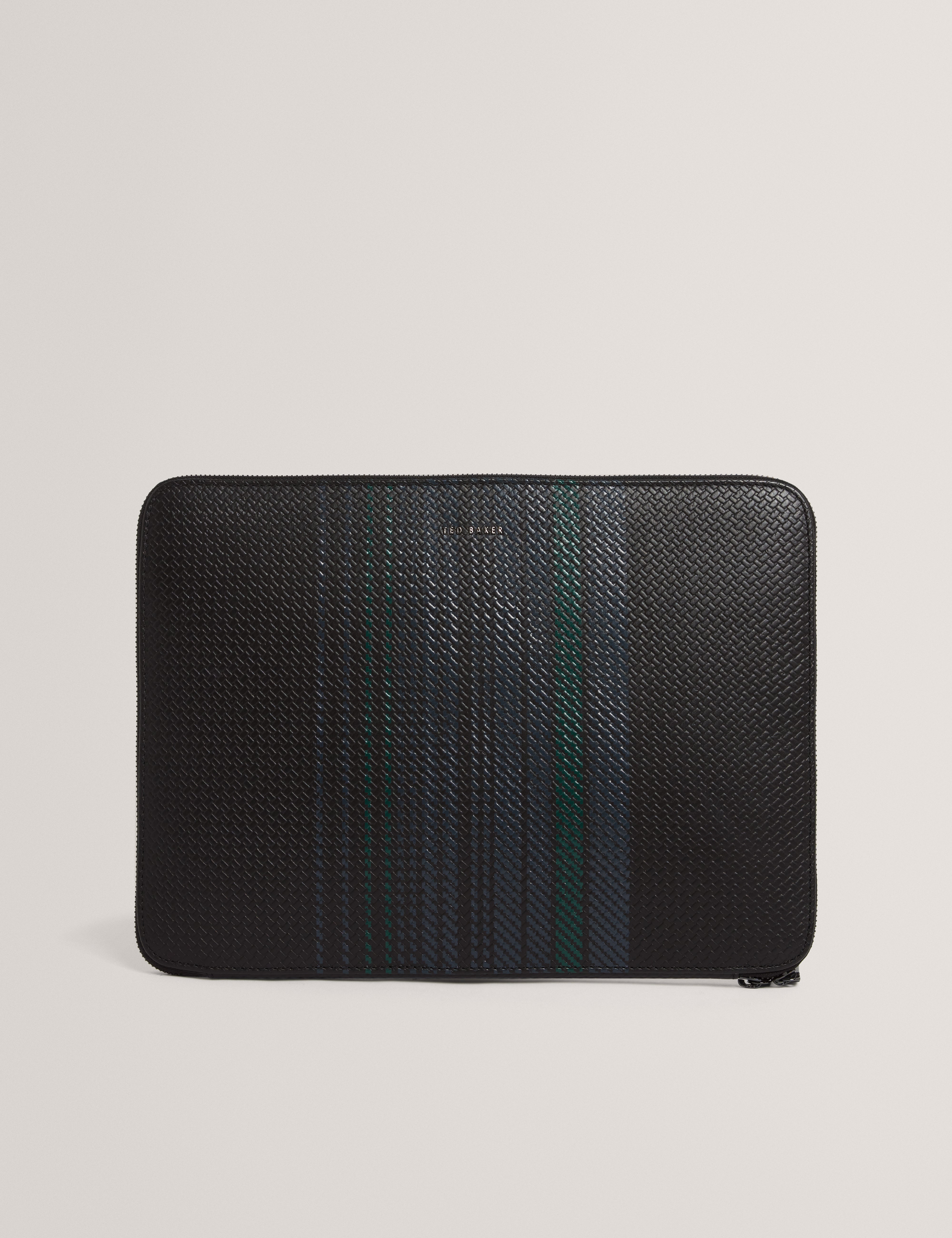 Wiltons Printed Weave 13 Inch Laptop Case Black