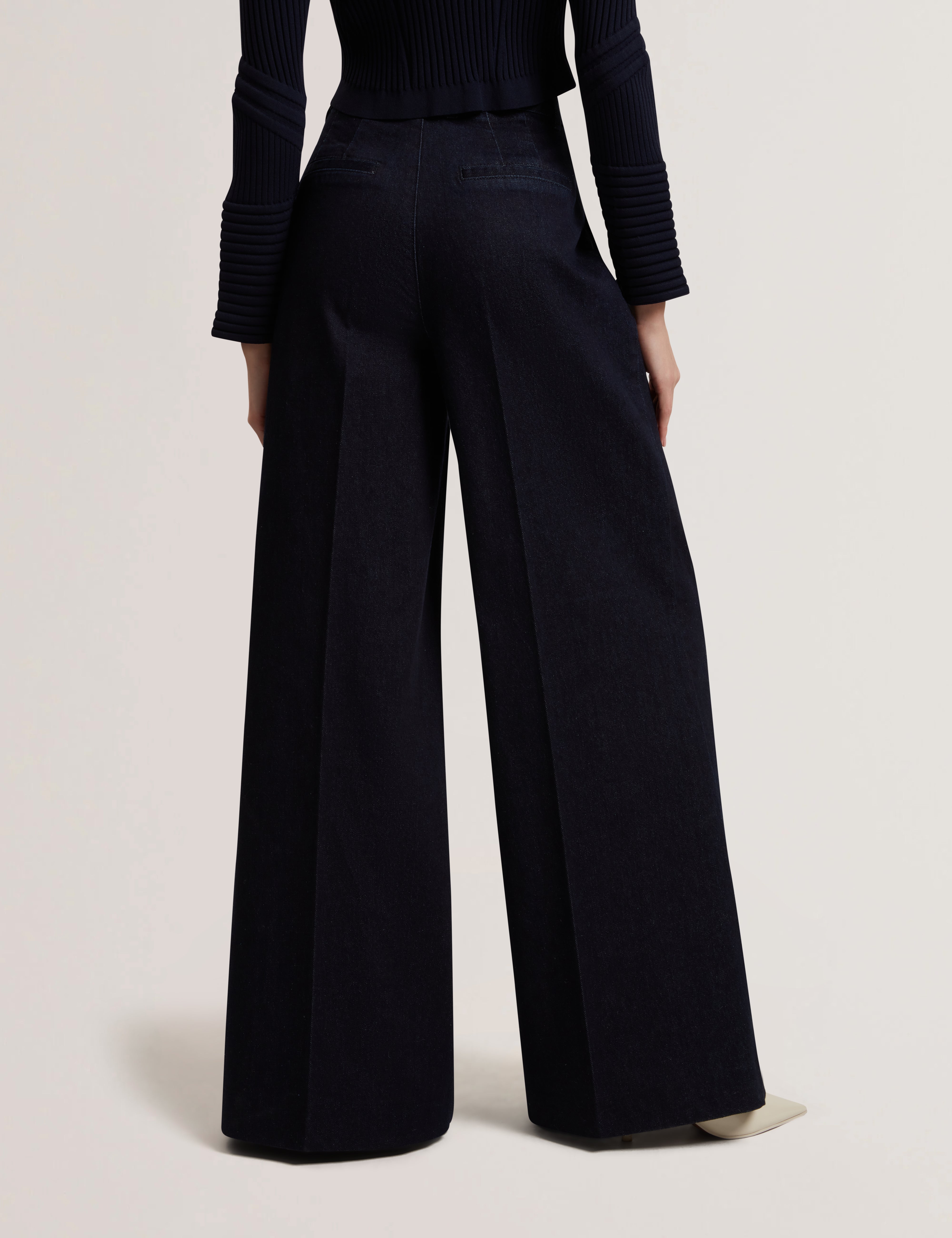 Eritha Wide Leg Jeans Rinse-Den