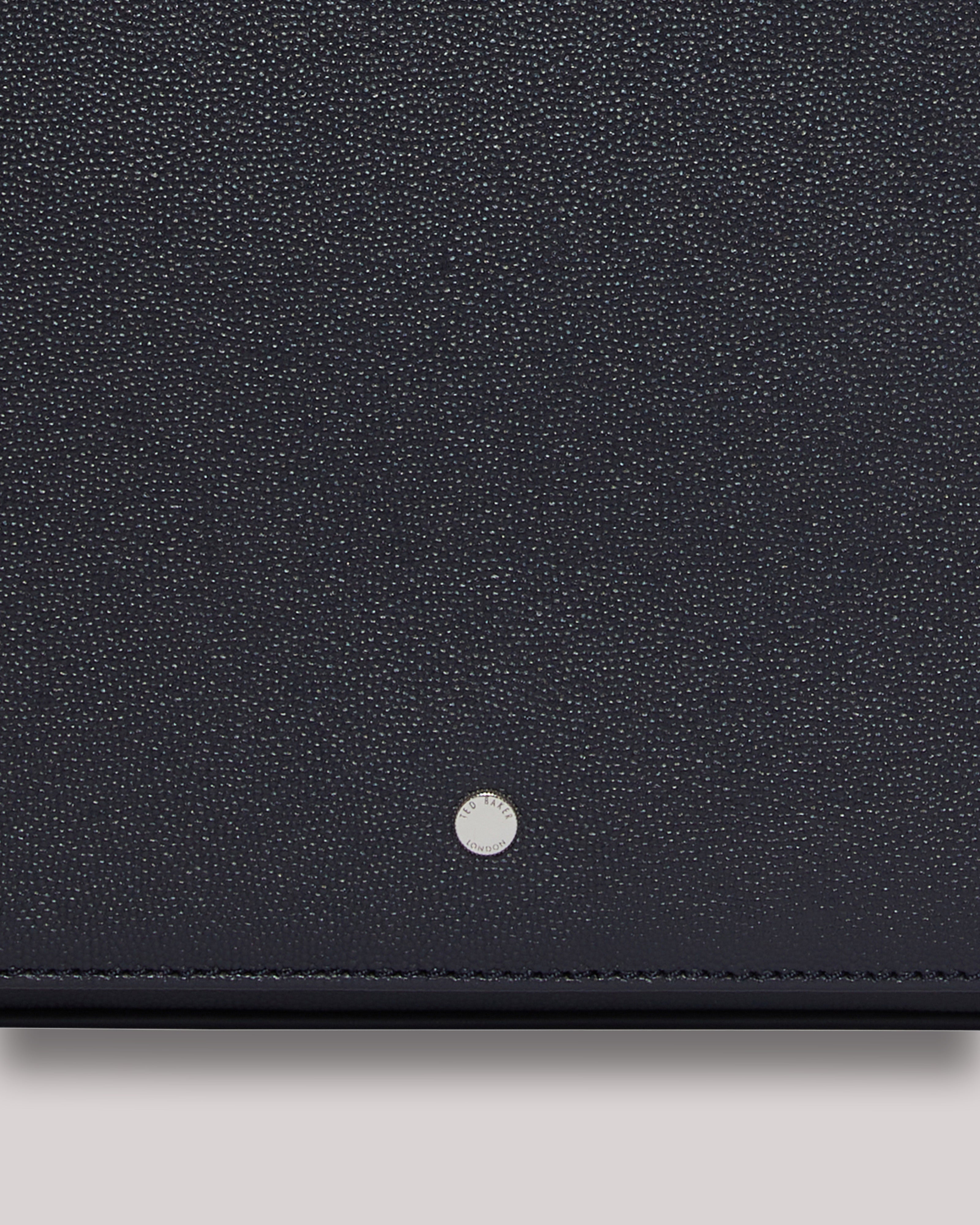 Kamaron Caviar Leather Messenger Bag Dk-Navy