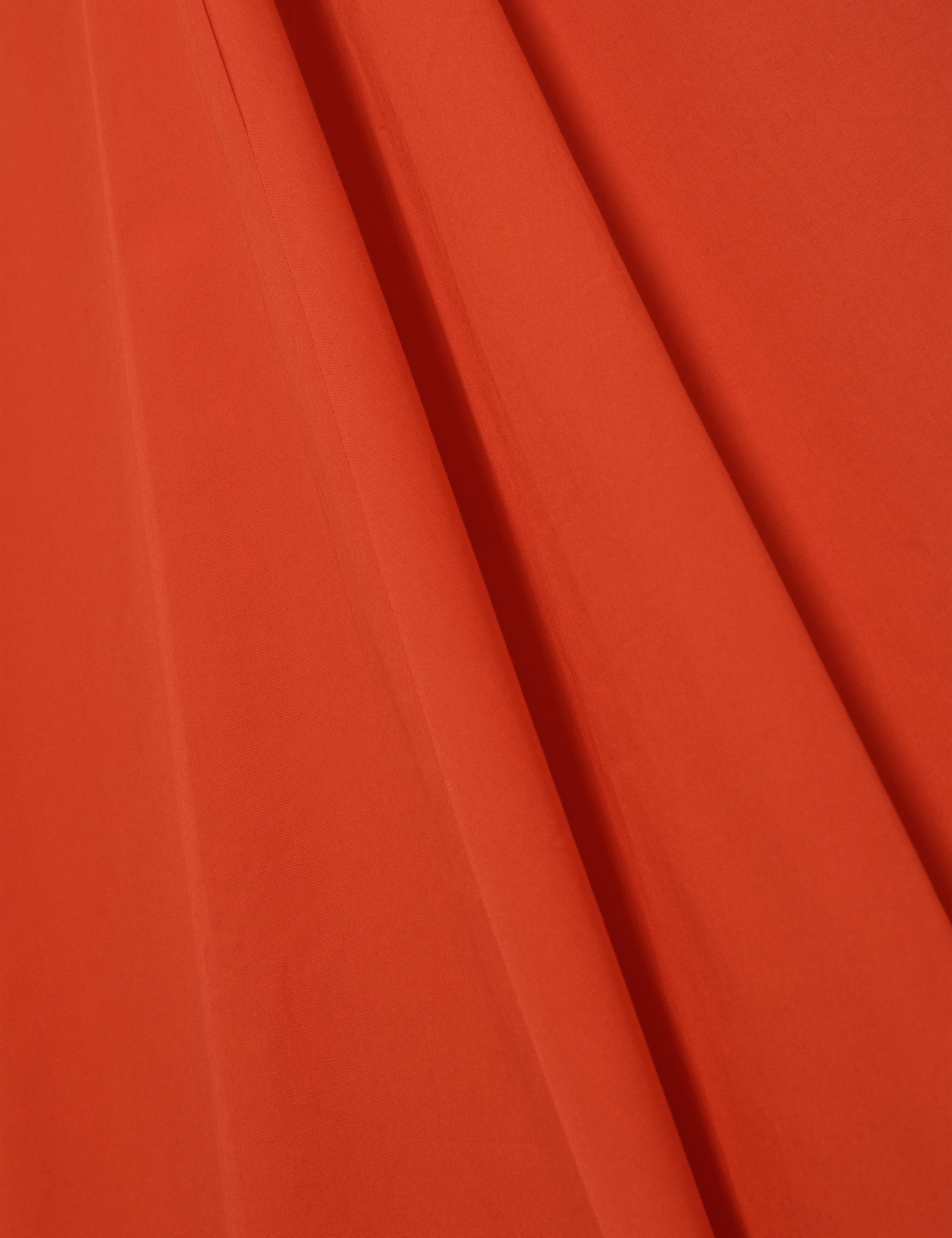 Zanzah Cotton Poplin Midi Skirt Red