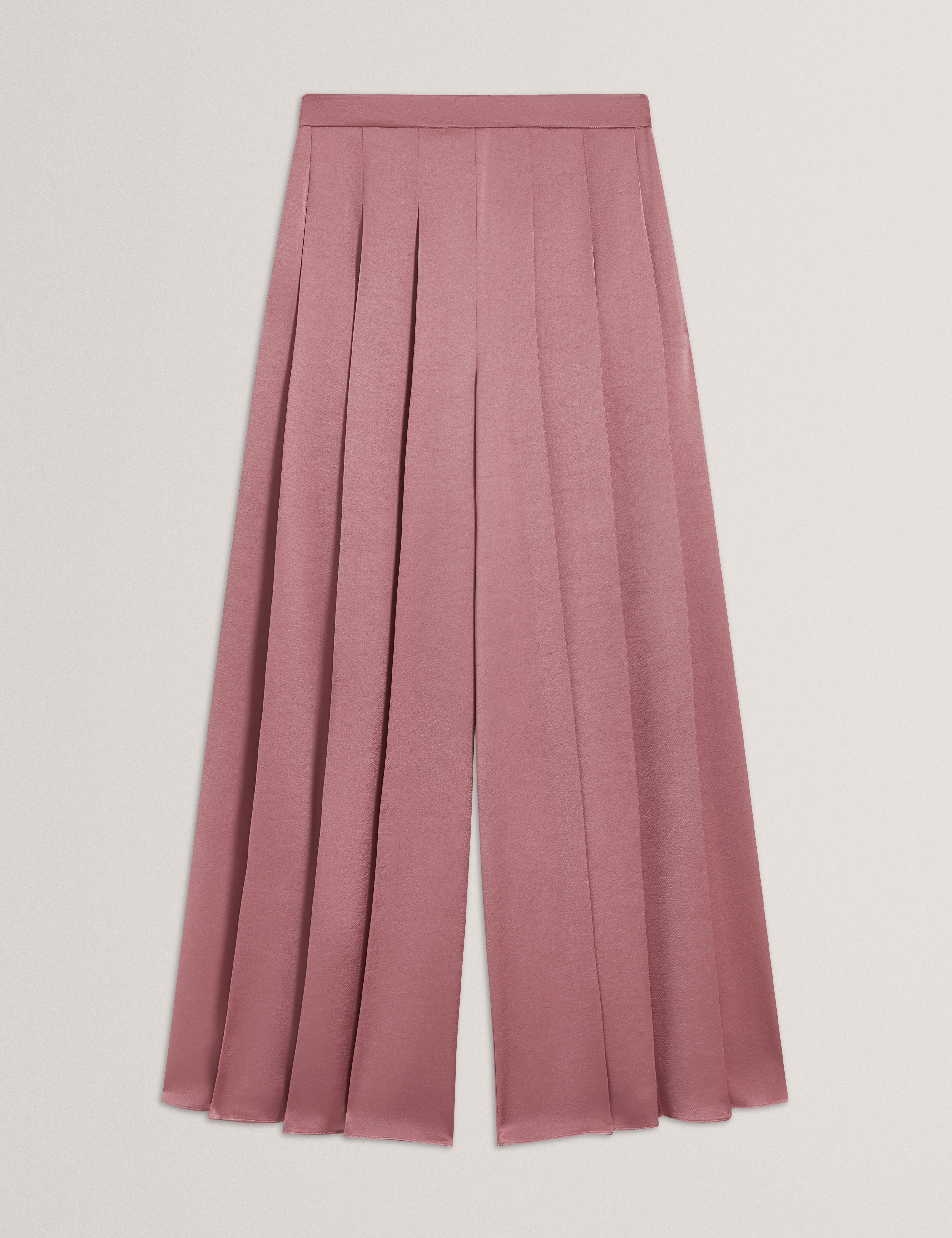 Duuva Box Pleat Wide Leg Trouser Mid-Pink