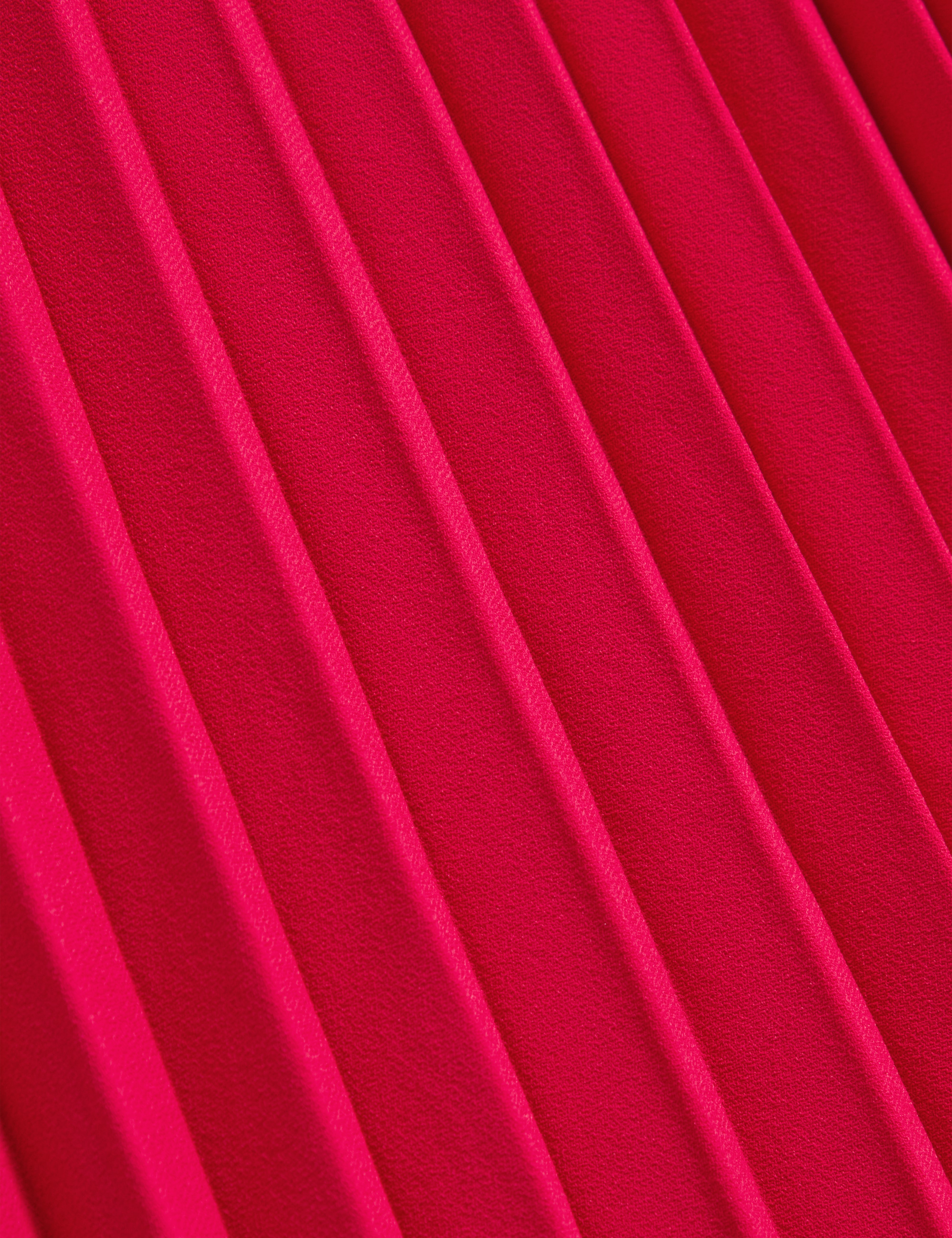 Haryx Pleated Wide Leg Crepe Trouser Fuchsia