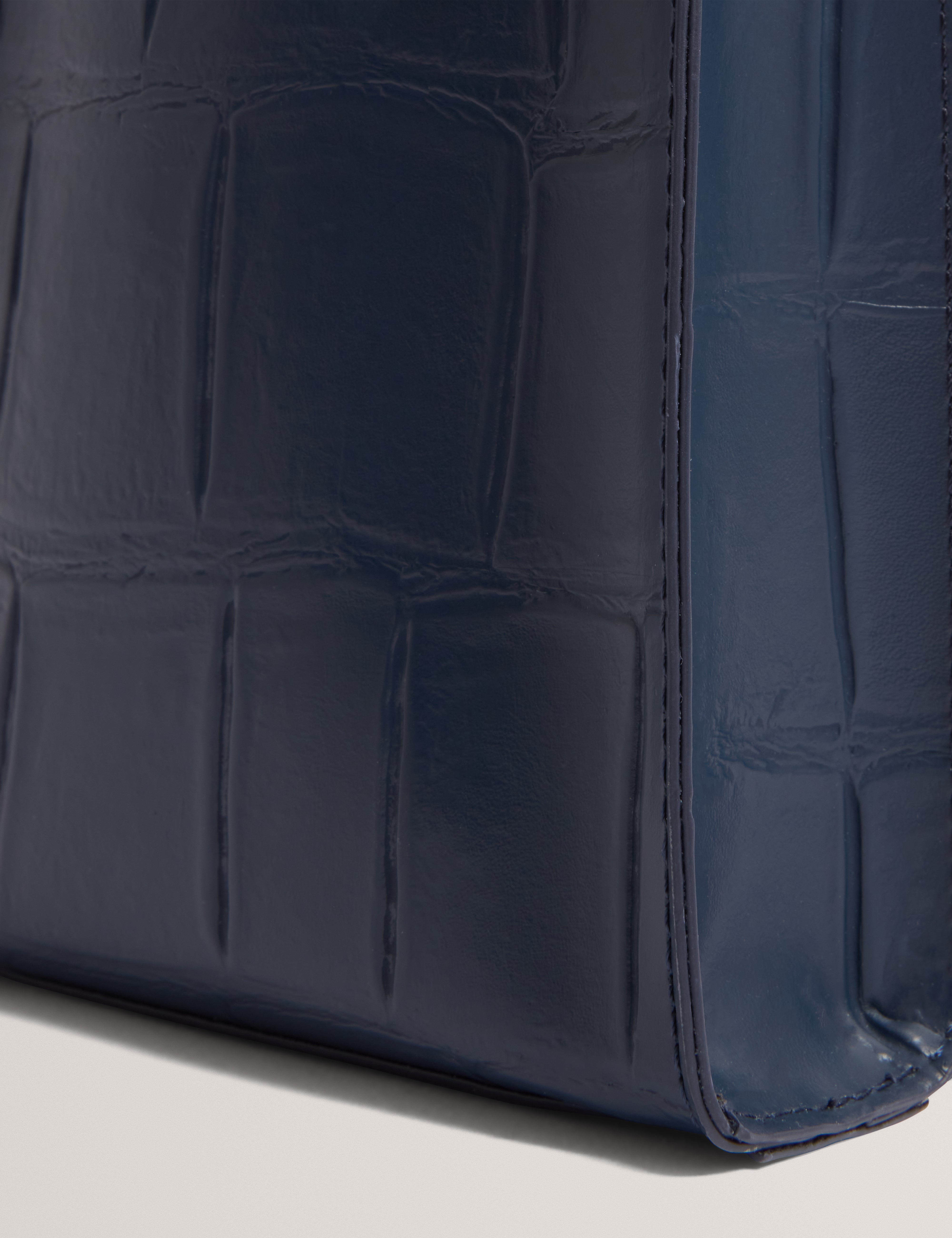 Gatocon Croc Effect Mini Icon Bag Navy