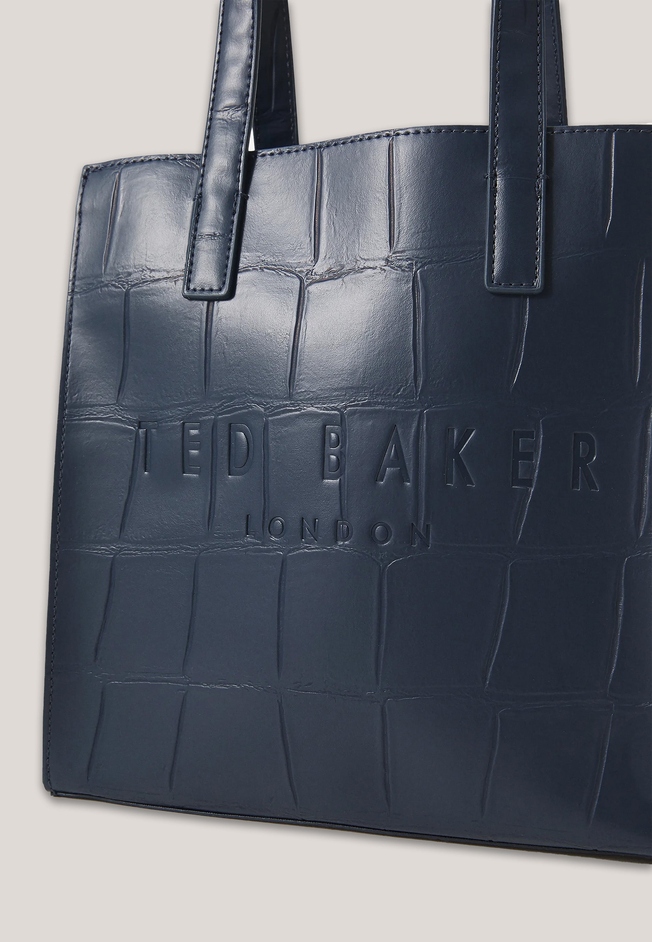 Reptcon Croc Effect Small Icon Bag Navy