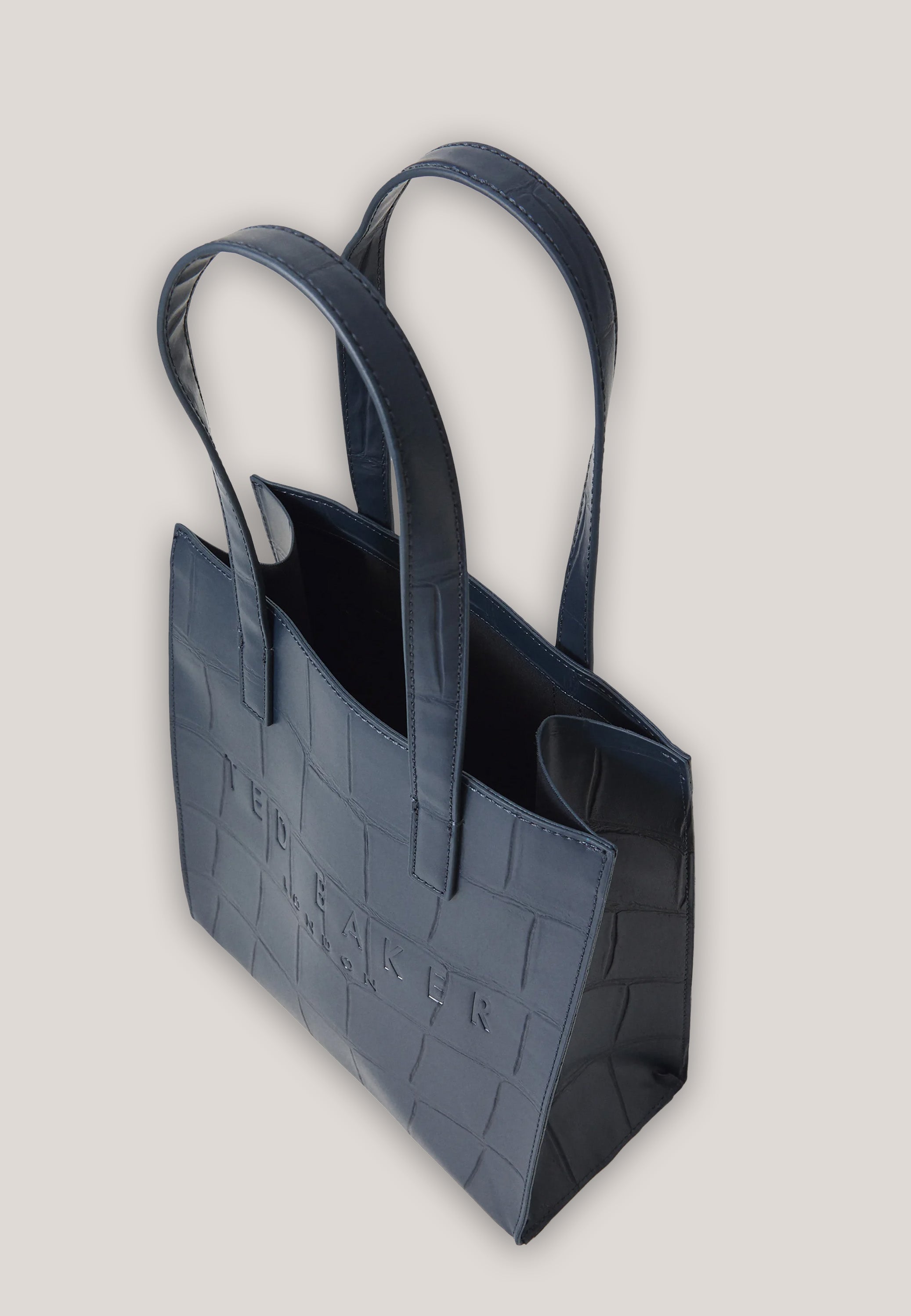Reptcon Croc Effect Small Icon Bag Navy