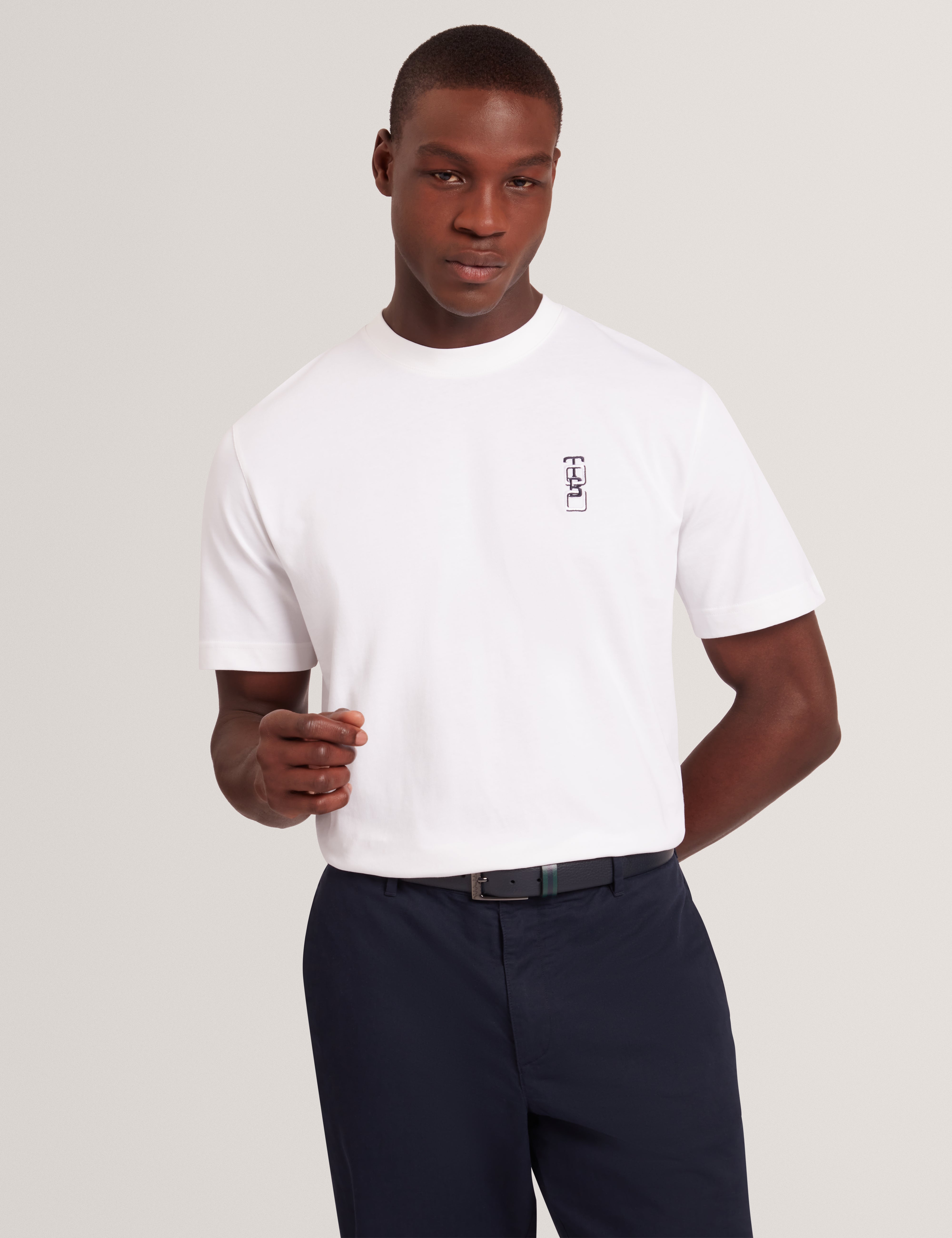 Kuyrt Short Sleeve Branded Tee White