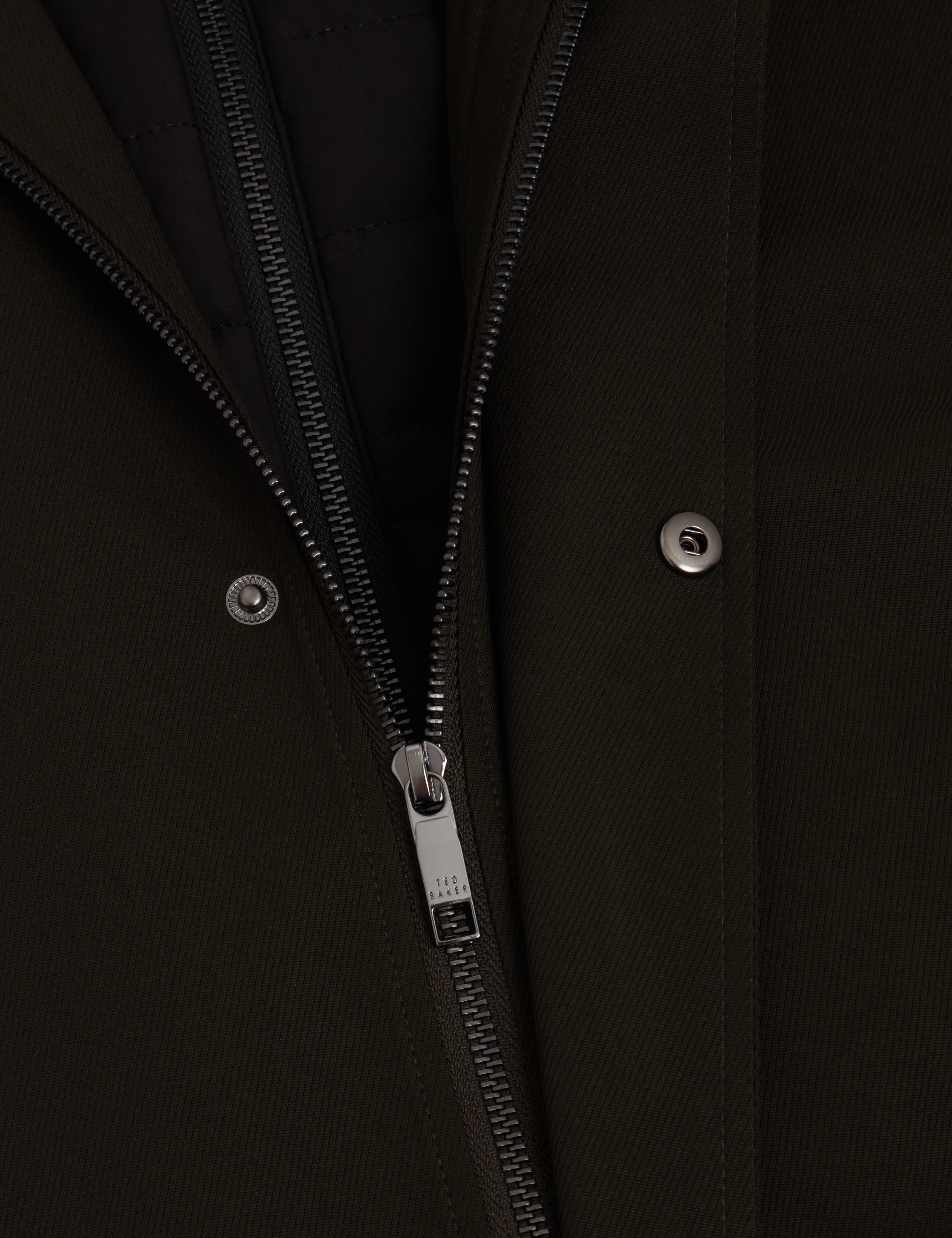 Ruabon Nylon Funnel Neck Jacket With Mock Liner Dk-Green