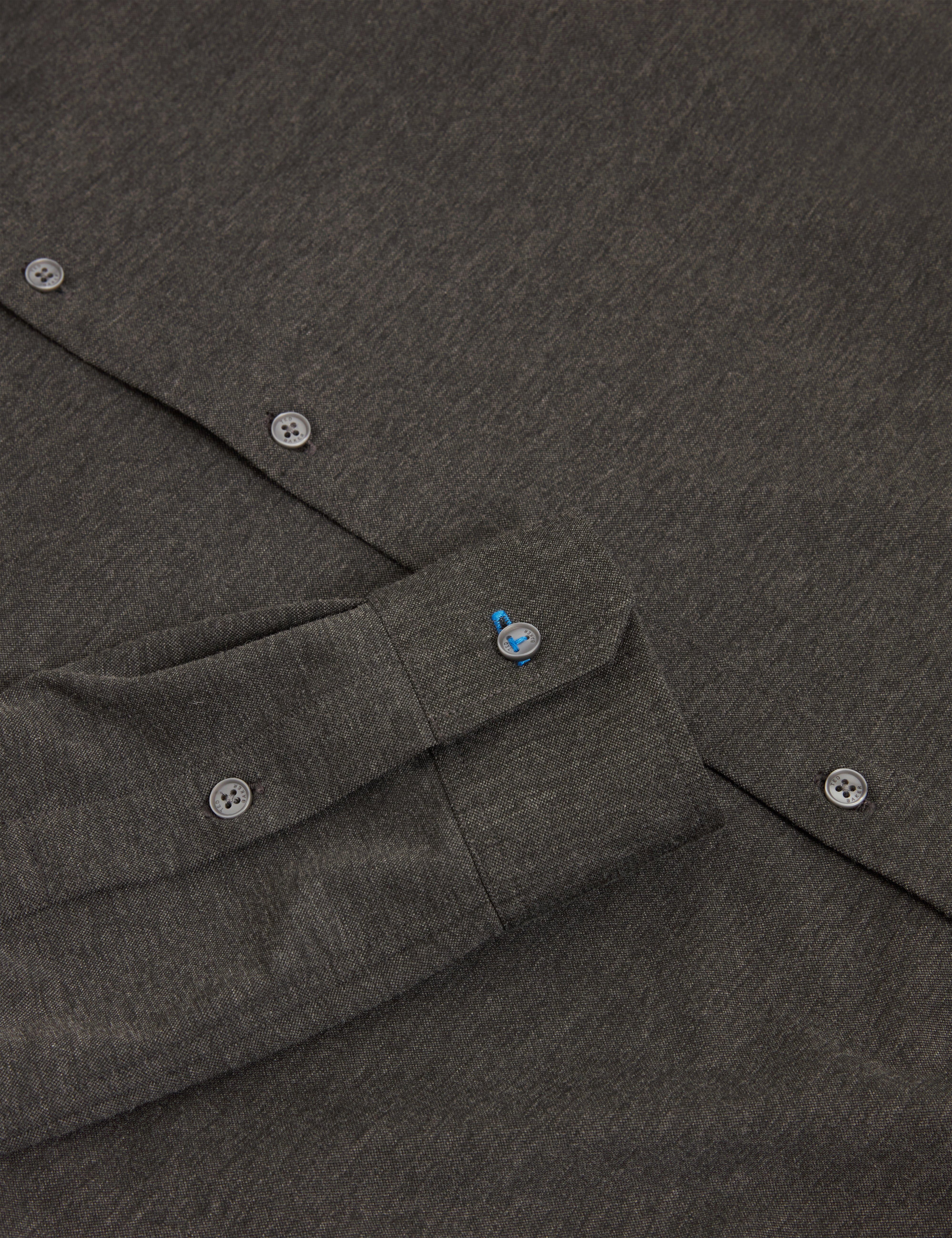 Nortun Ls Regular Fit Wool Blend Knitted Shirt Grey