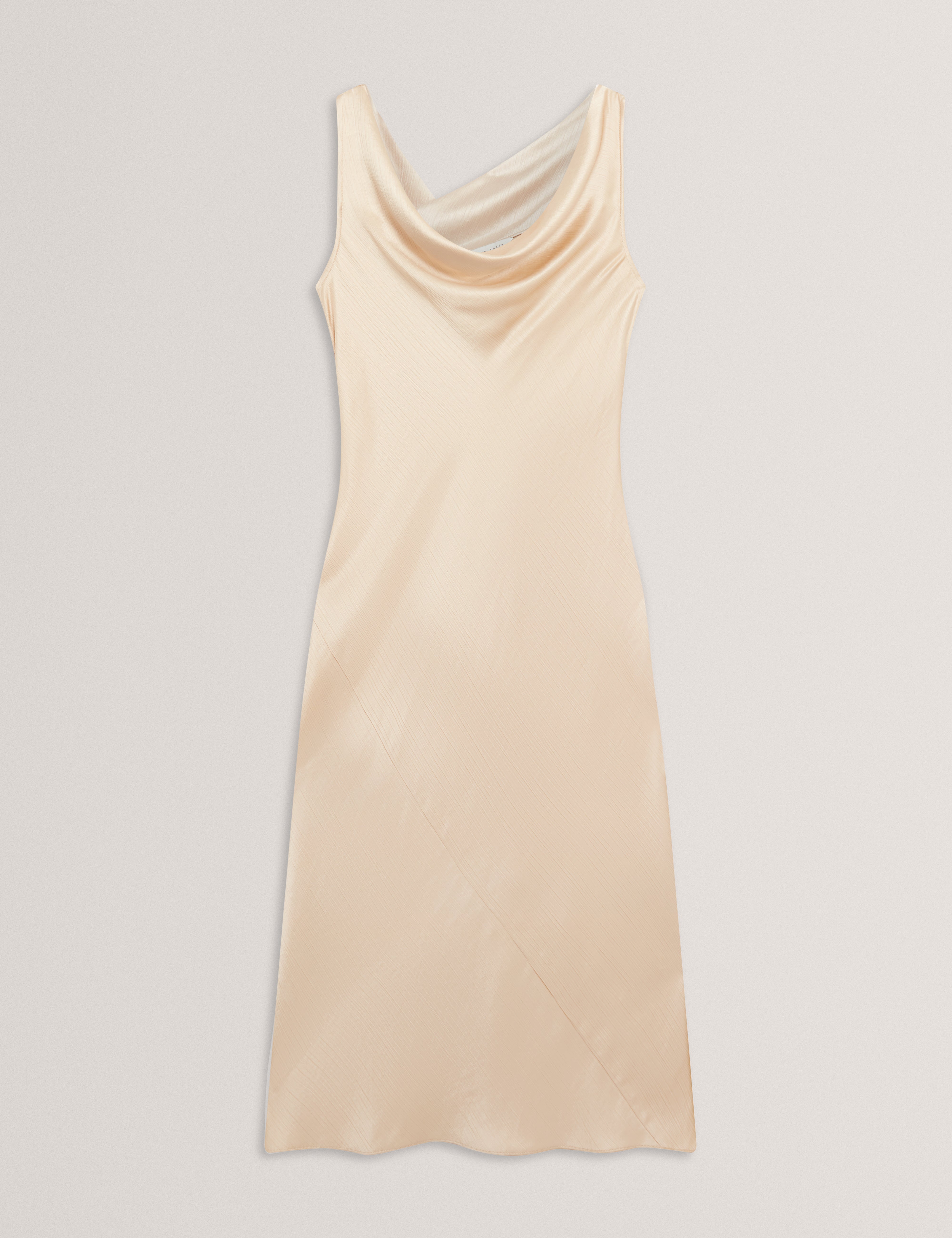 Miinta Cowl Neck Midi Dress Natural