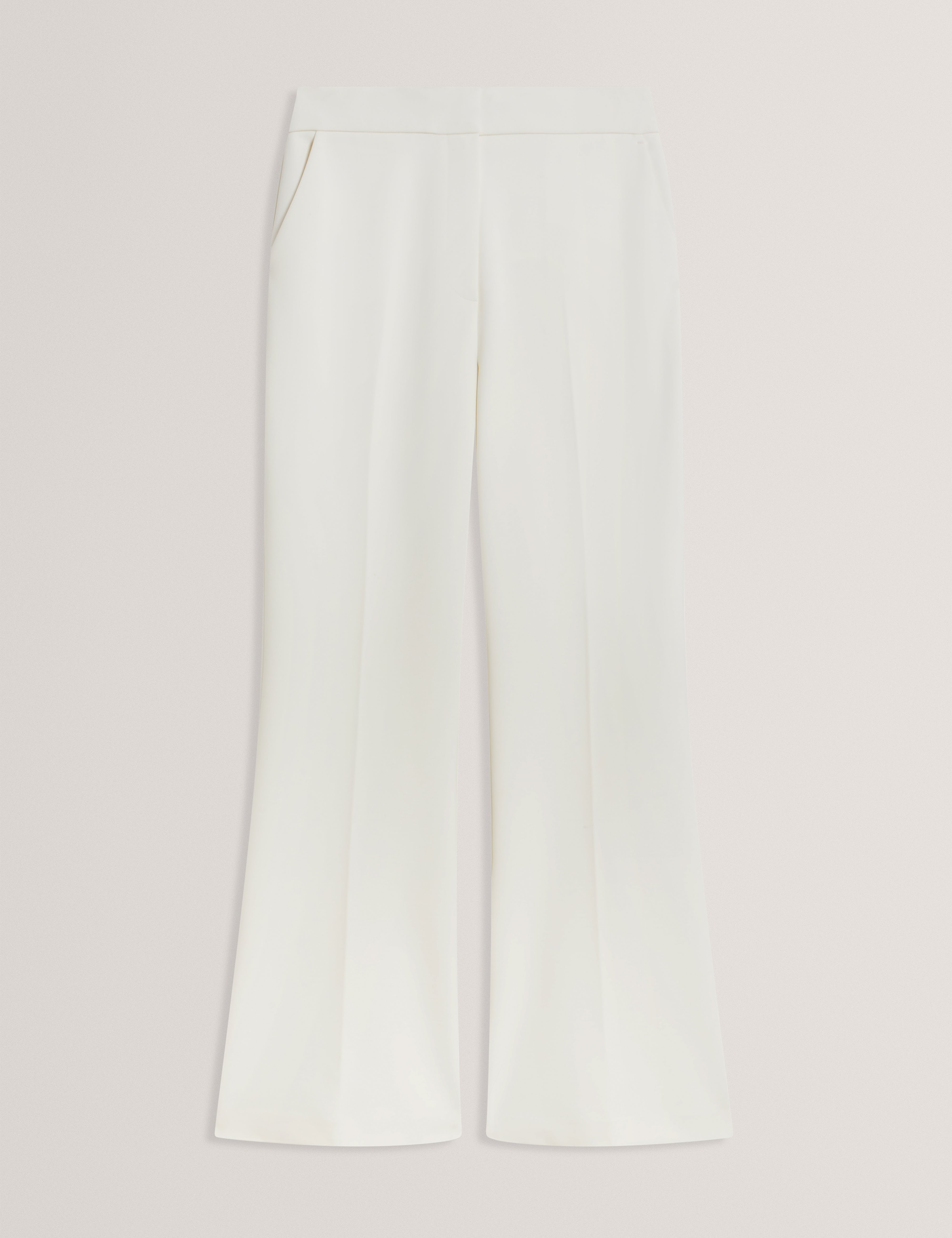 Indriv High Waisted Flare Trouser Ivory
