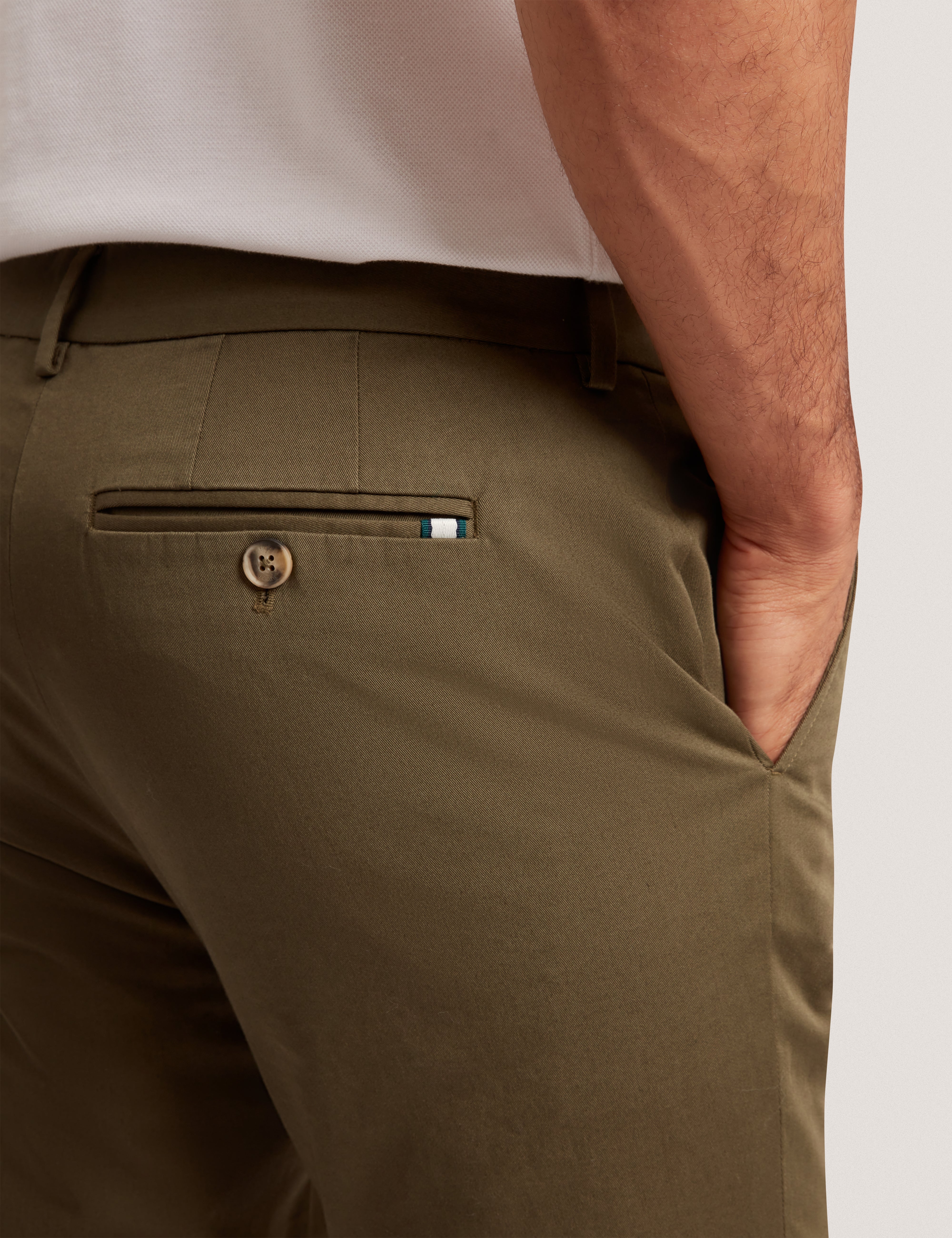 Howeton Slim Stretch Chino Khaki