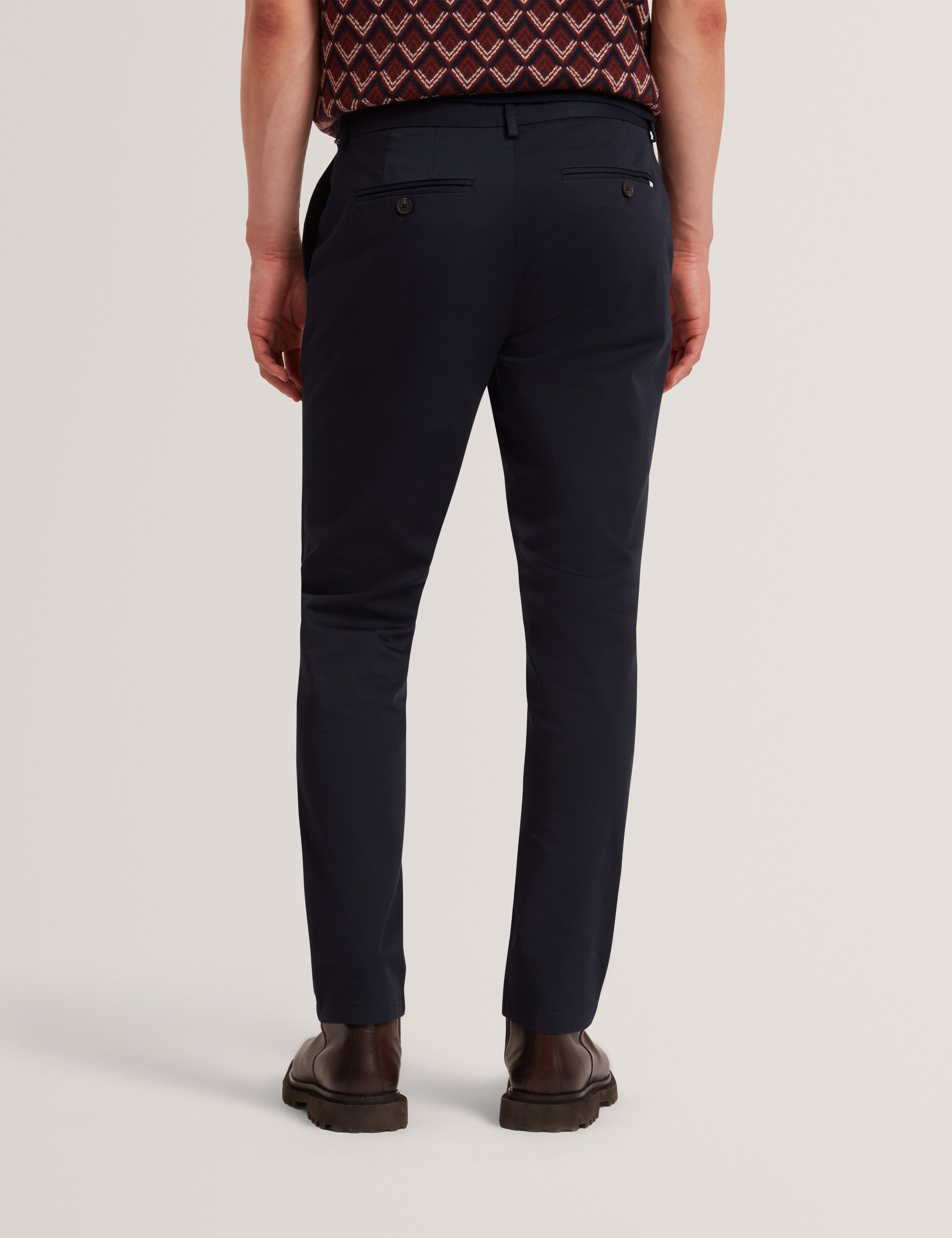 Howeton Slim Stretch Chino Navy