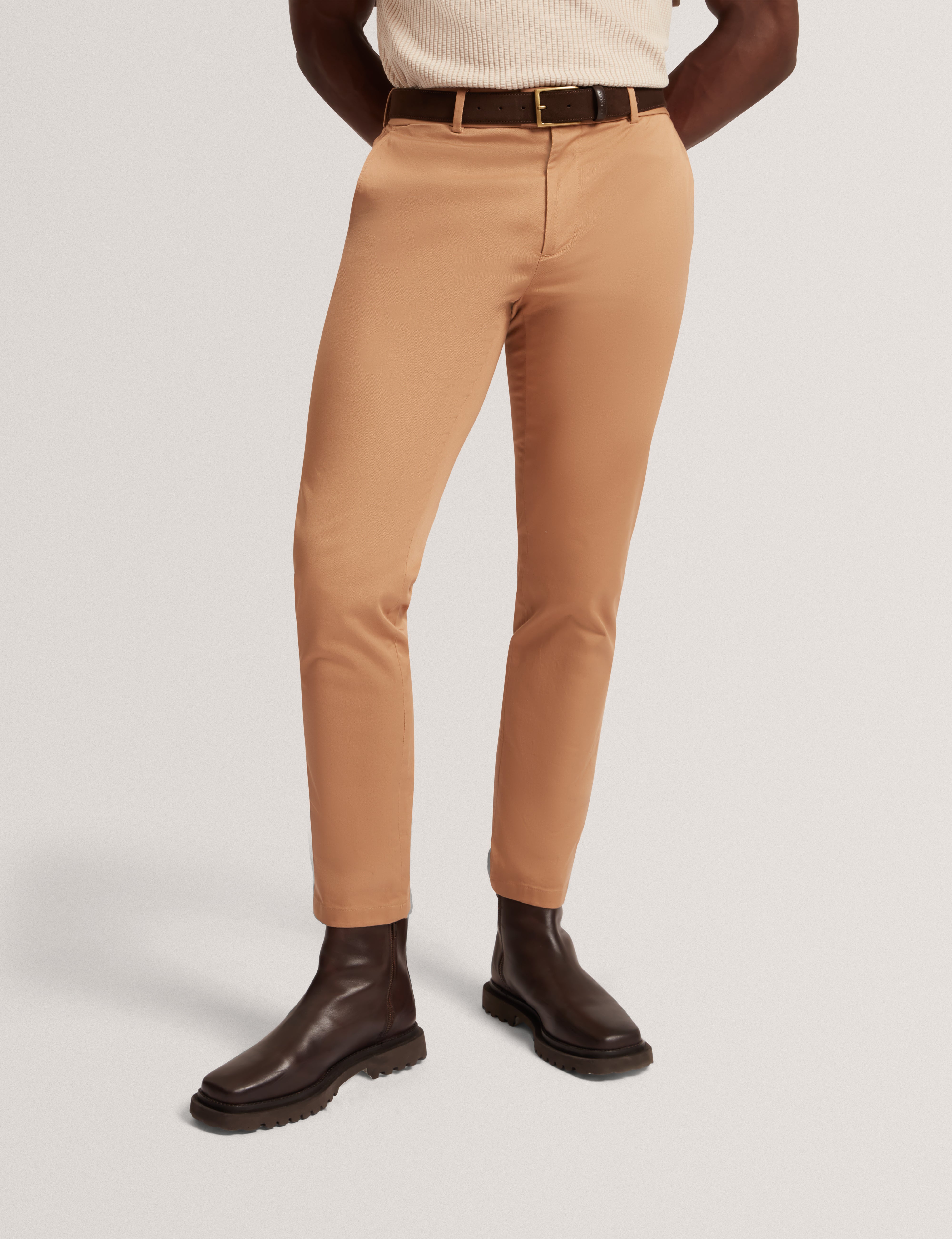 Howeton Slim Stretch Chino Tan