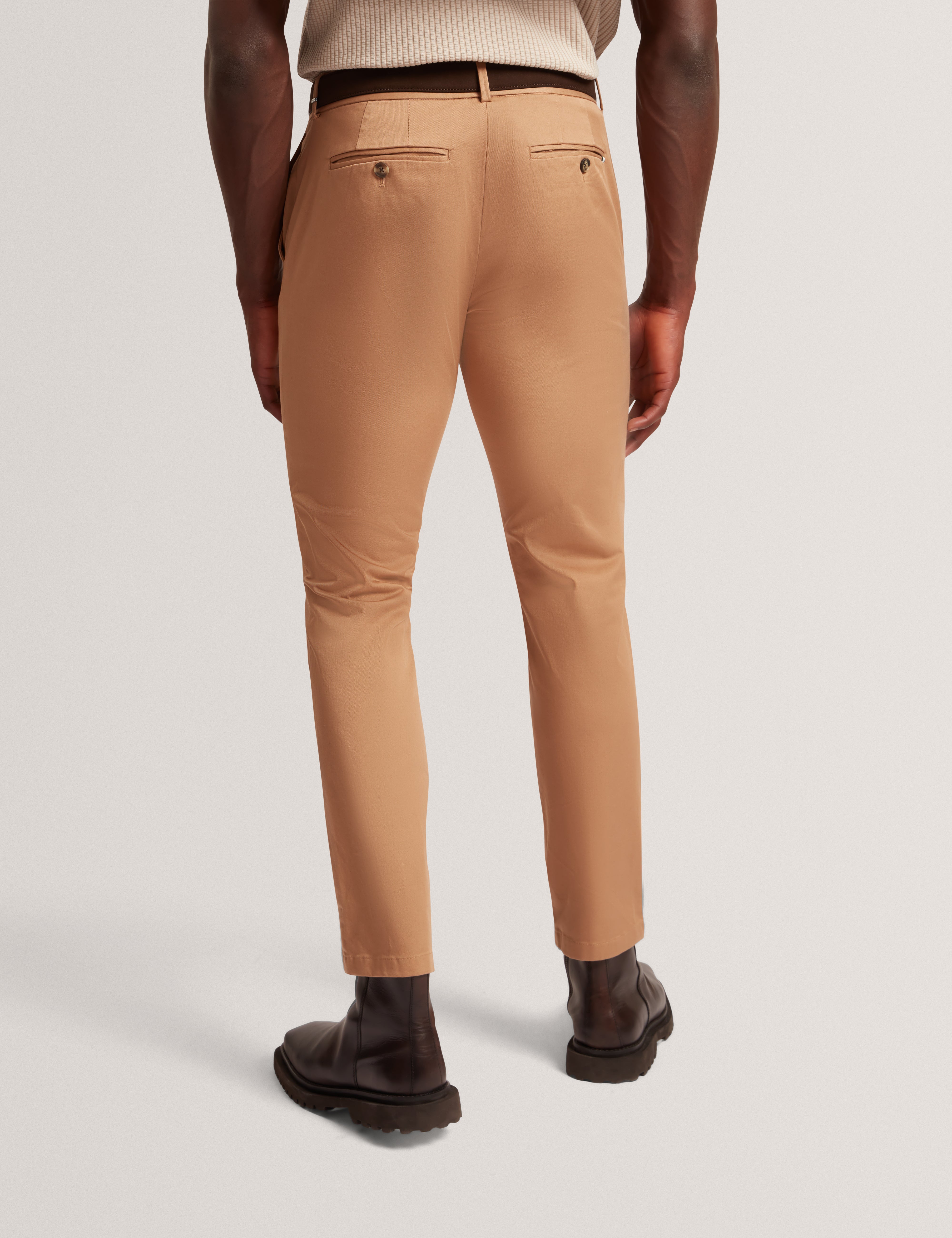Howeton Slim Stretch Chino Tan
