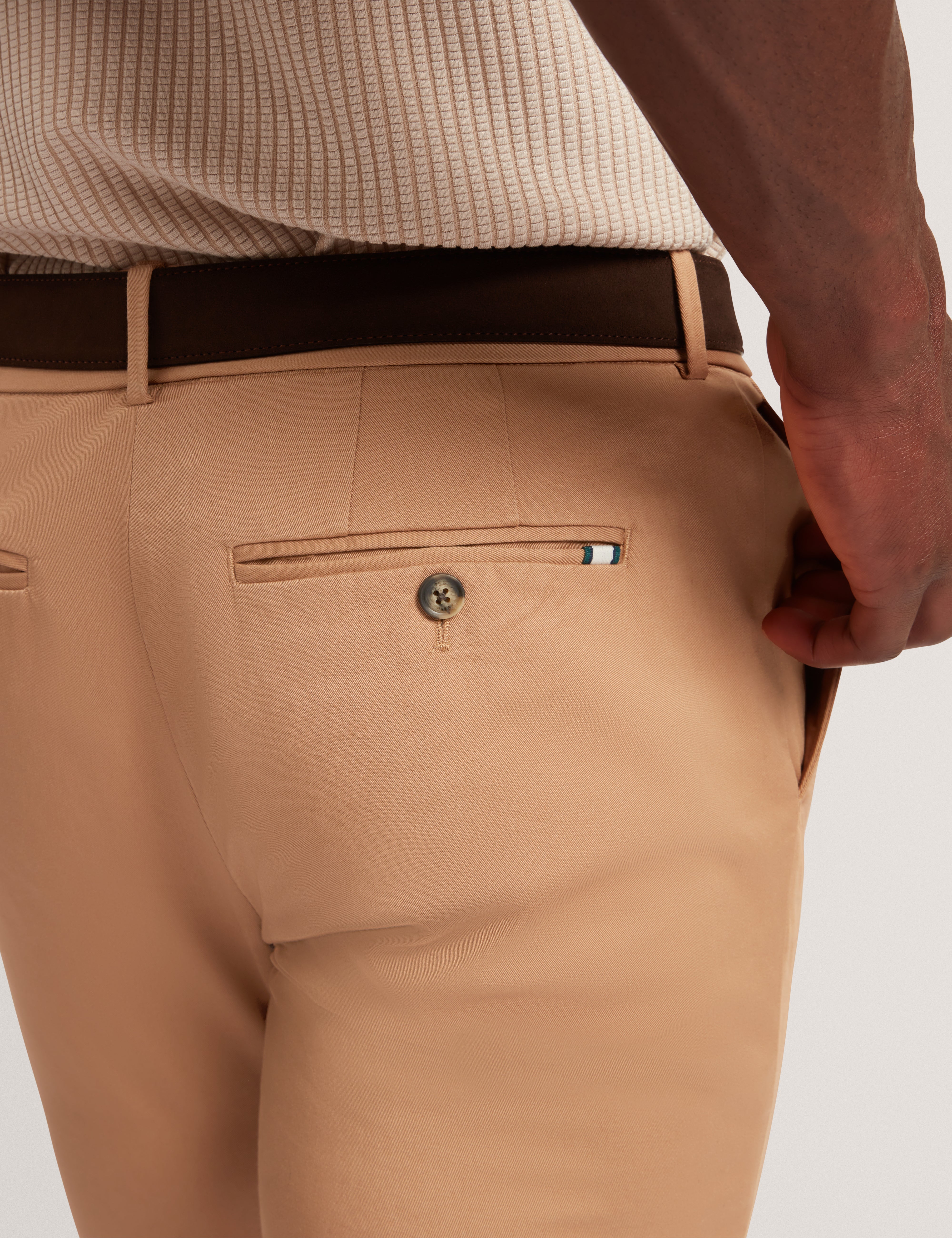 Howeton Slim Stretch Chino Tan