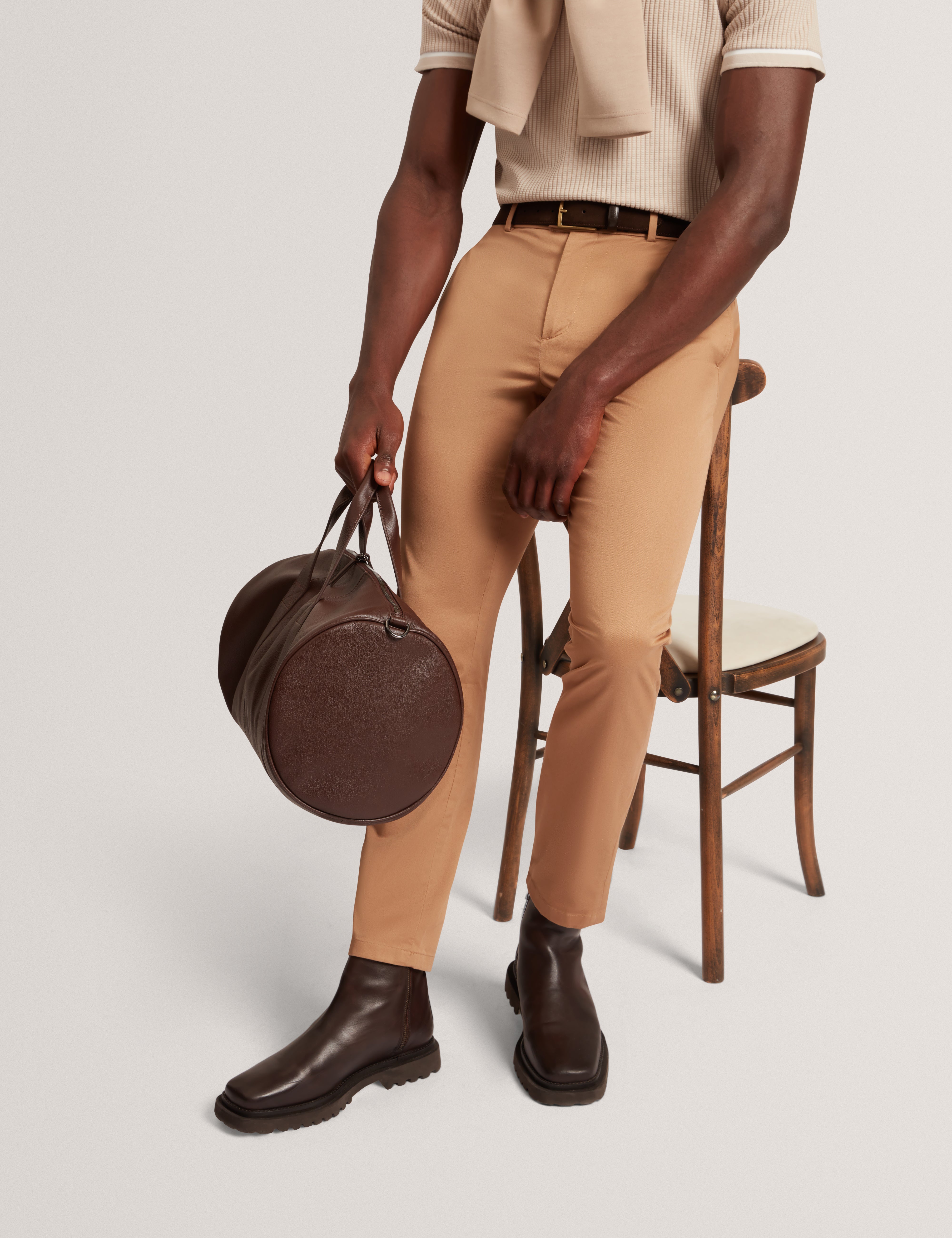 Howeton Slim Stretch Chino Tan