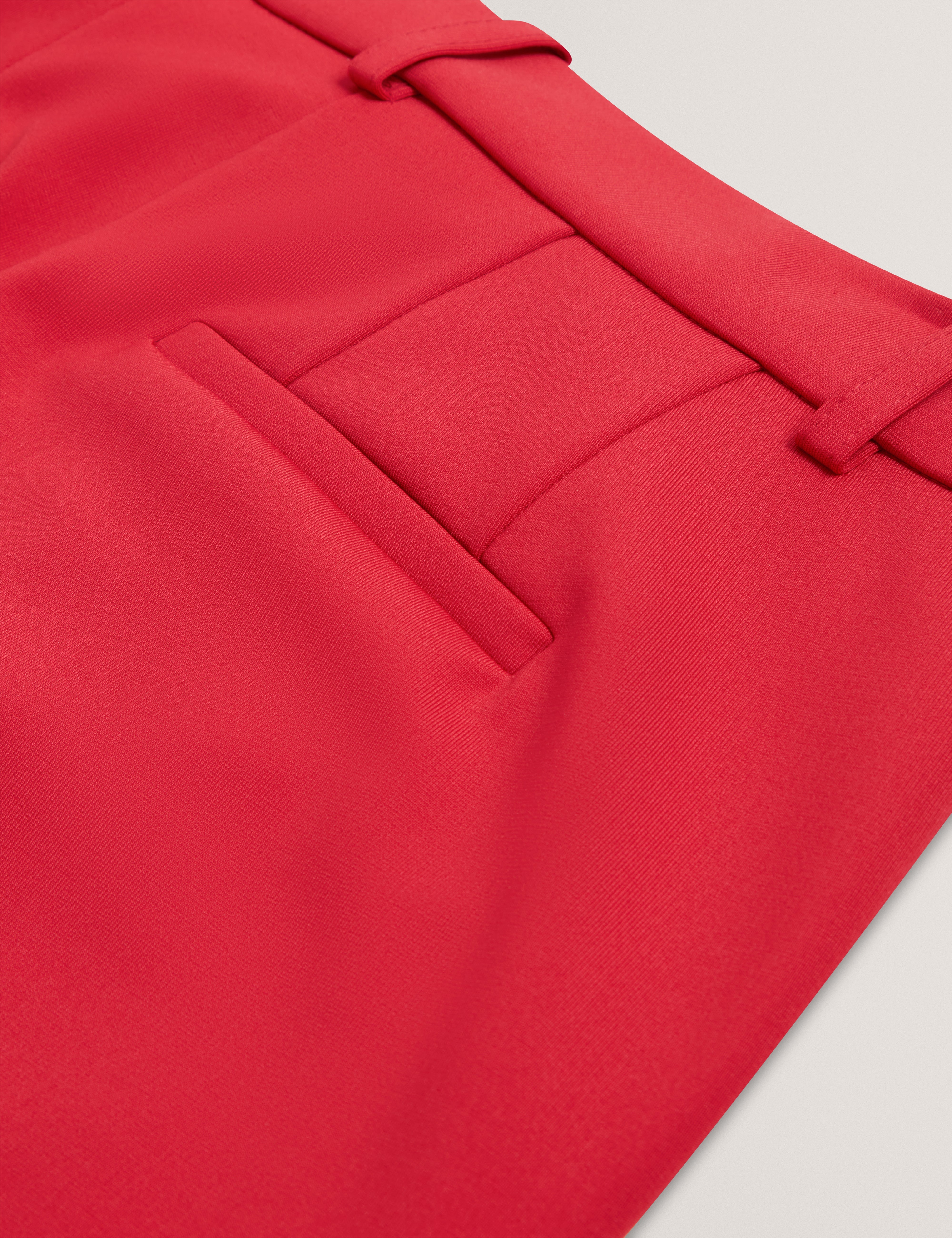 Nogal Ponte Wide Leg Trouser Dk-Red