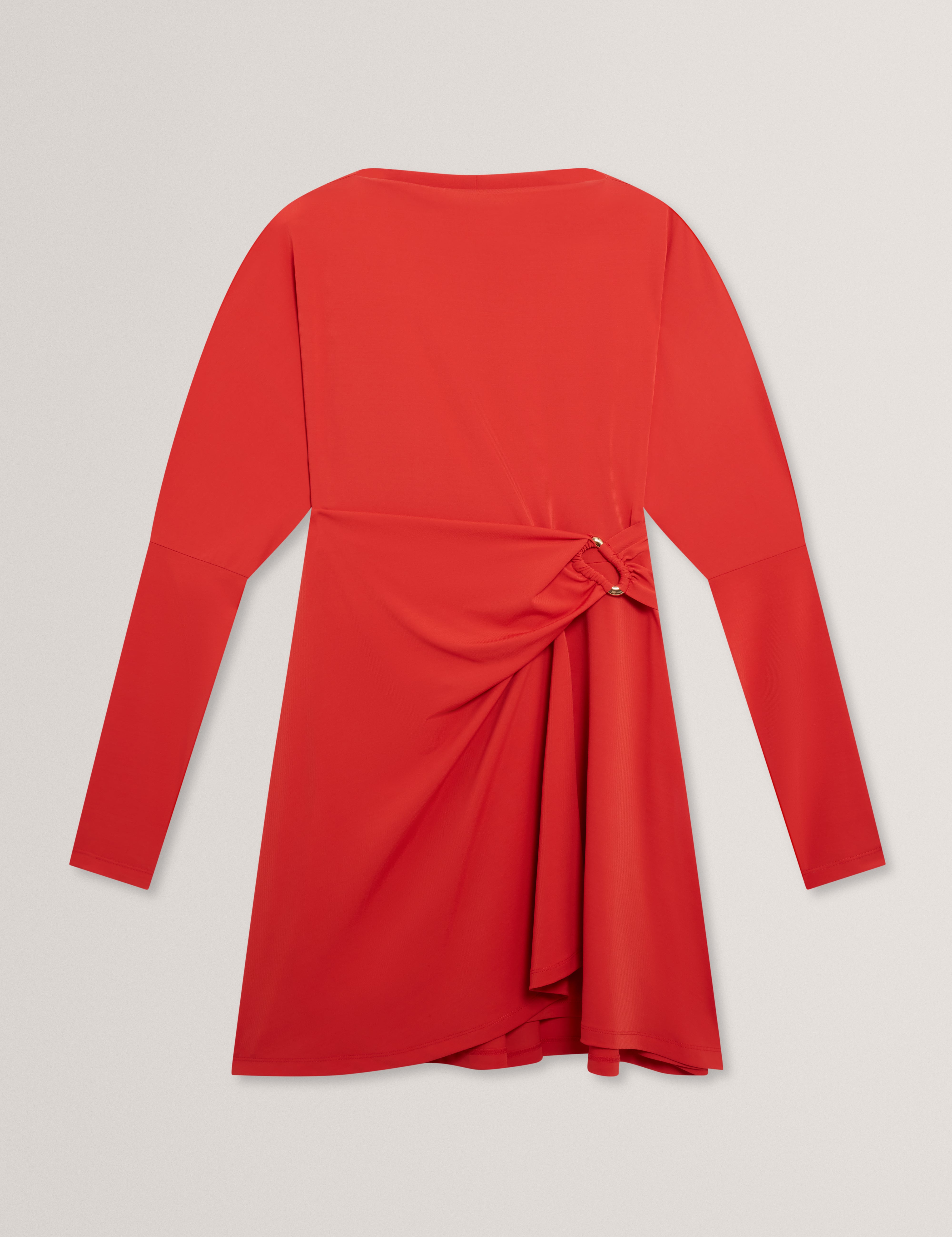 Mairiee Wrap Jersey Mini Dress Bur-Orange