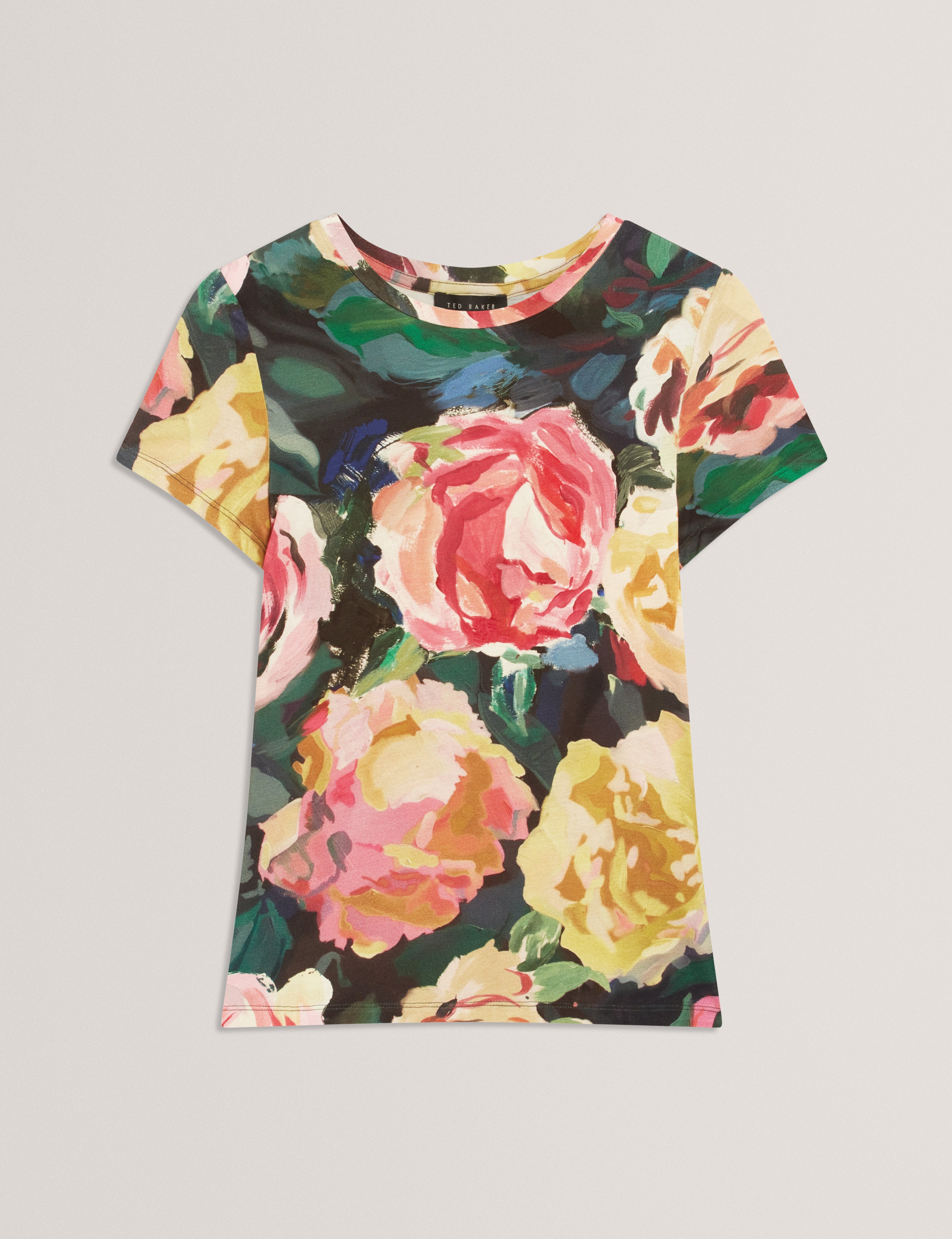 Mayfla Printed Fitted Tee Navy