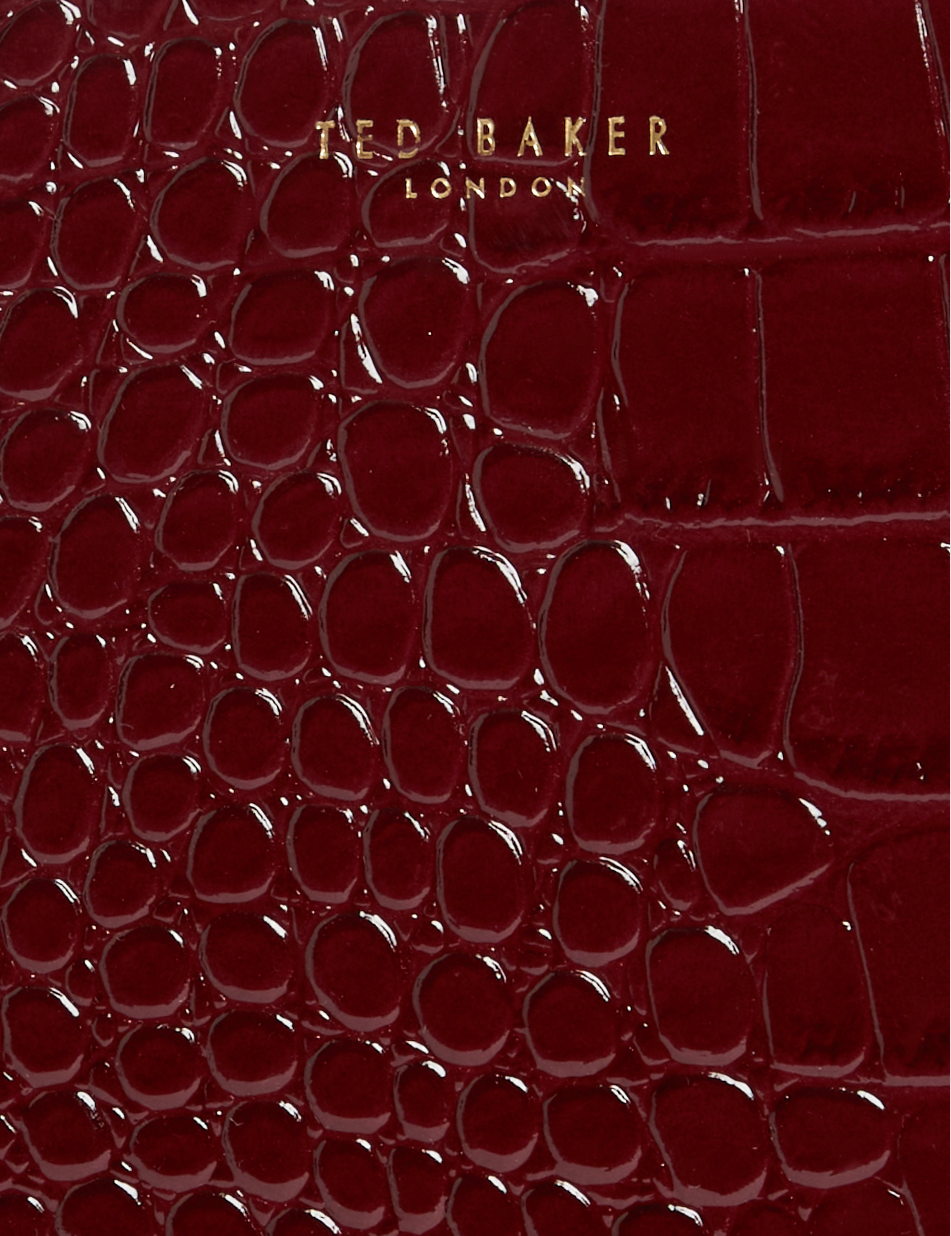 Wenonaa Croc Effect Small Icon Bag Wine