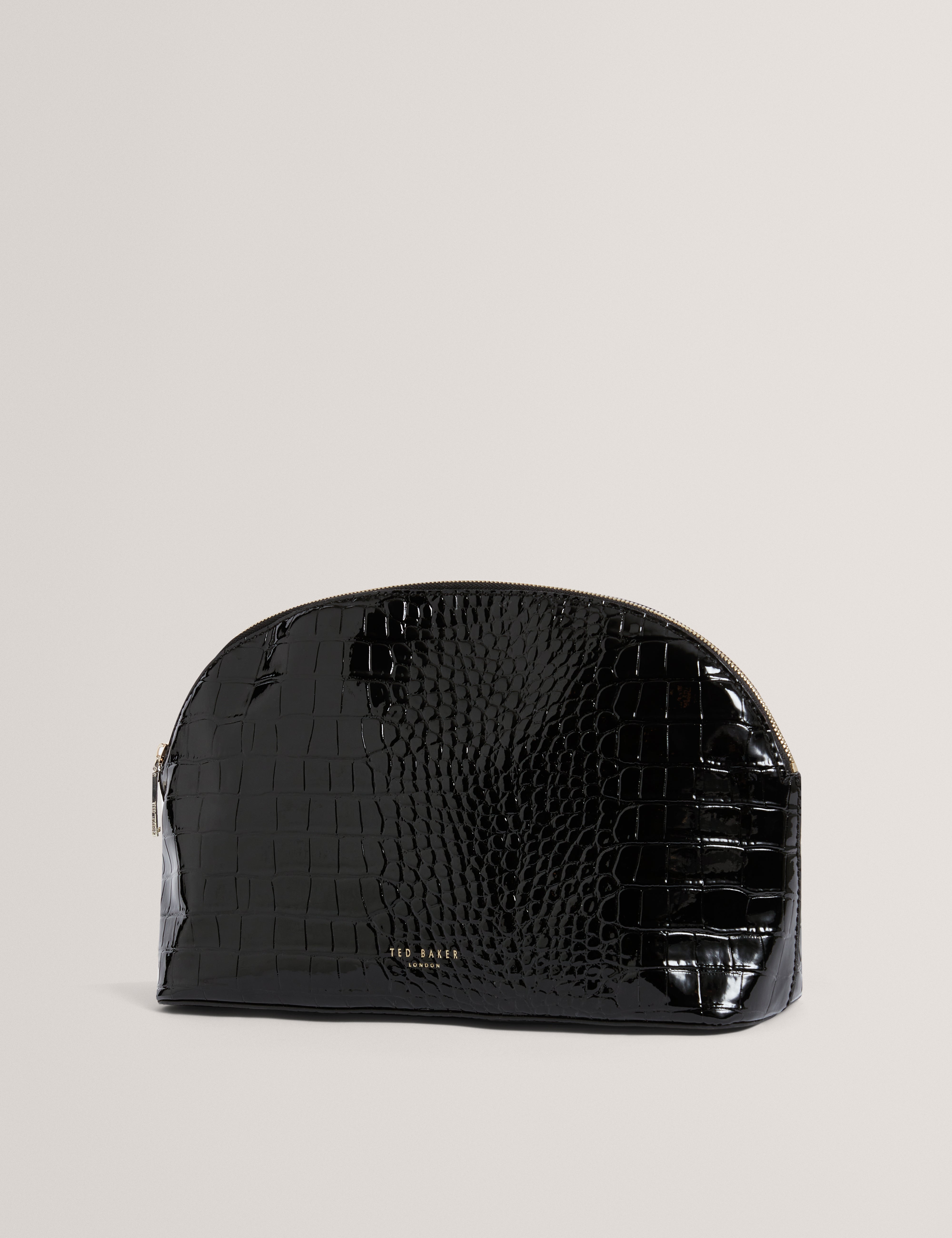 Valoris Croc Effect Large Washbag Black