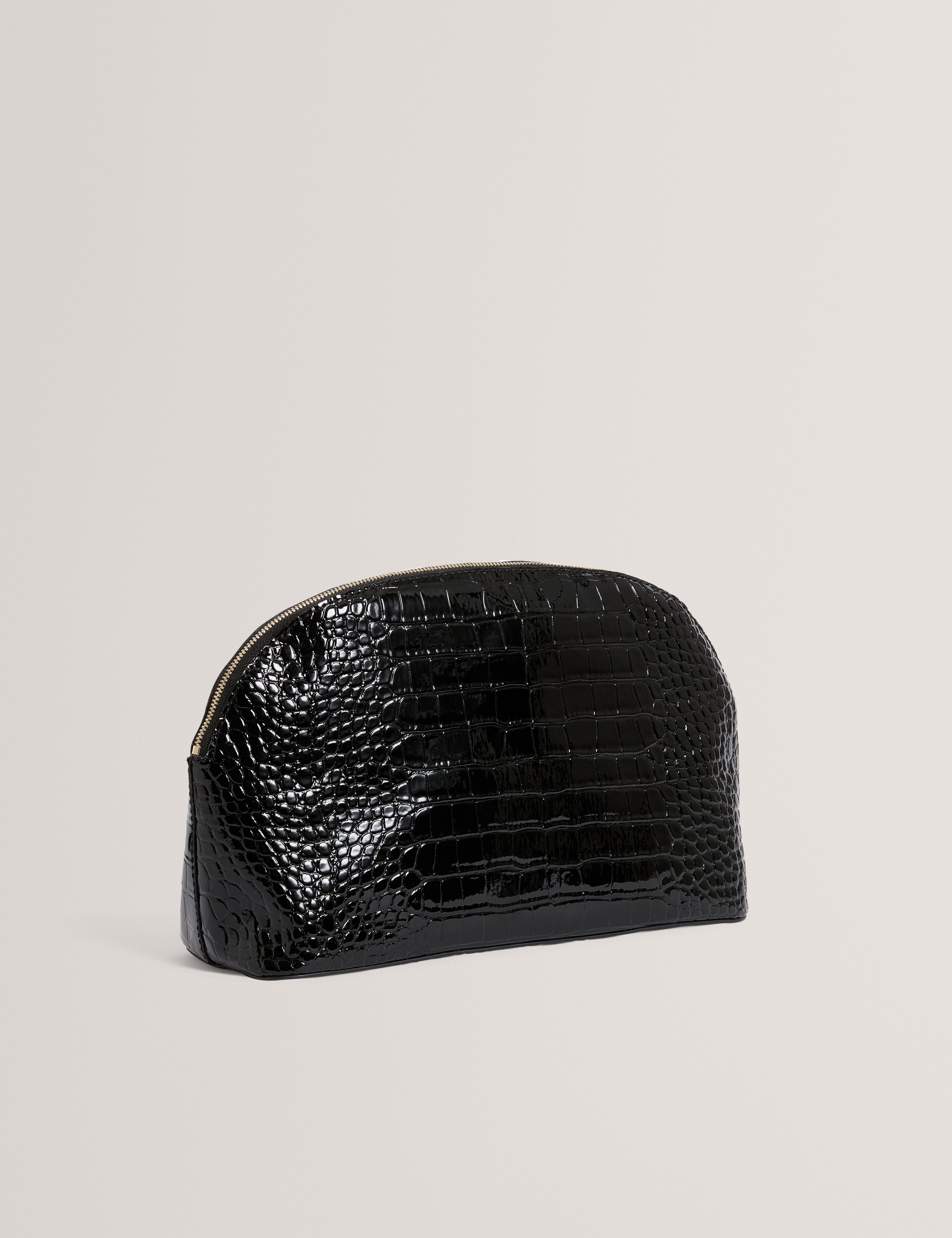 Valoris Croc Effect Large Washbag Black