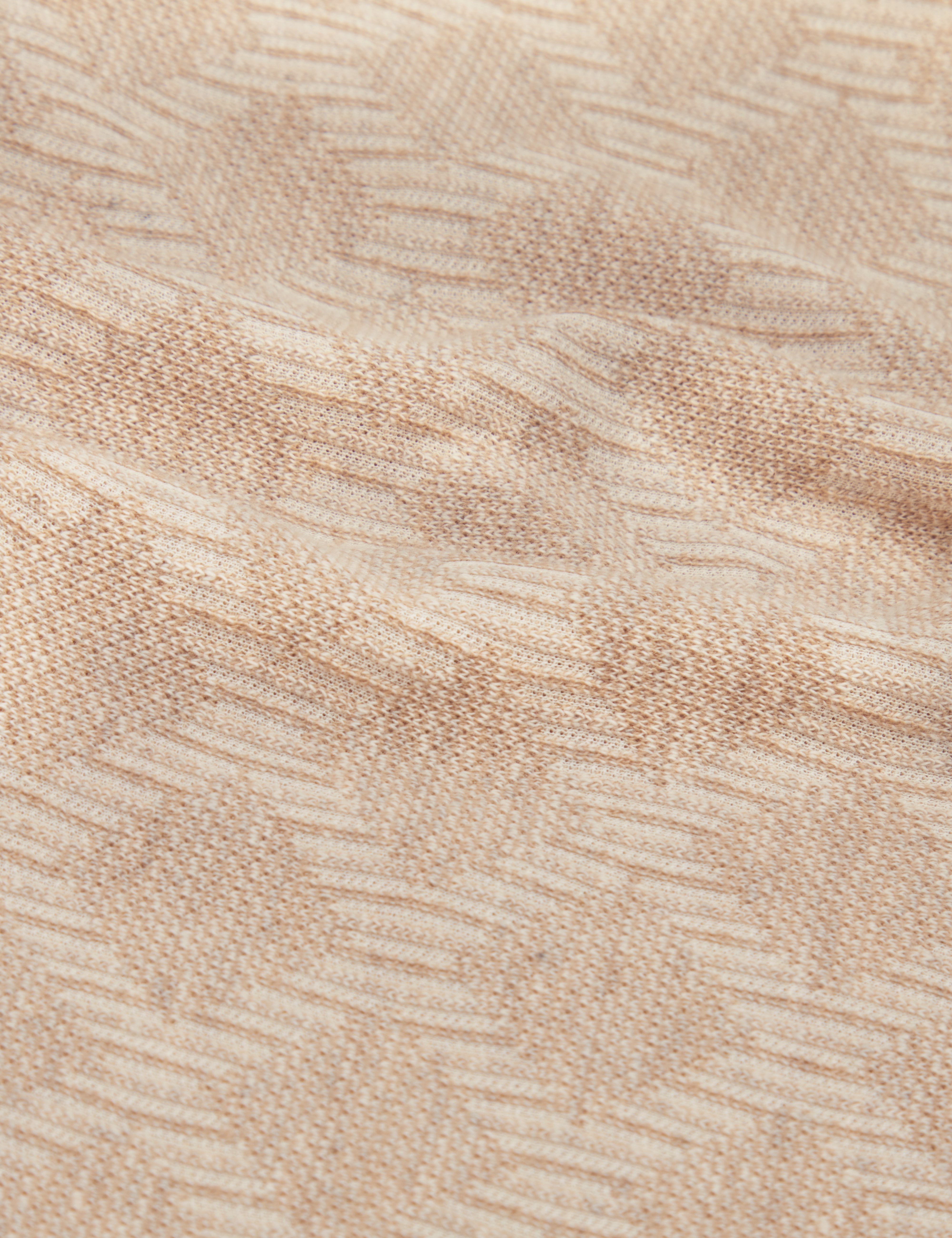 Imlad Ls Diamond Jacquard Polo Taupe