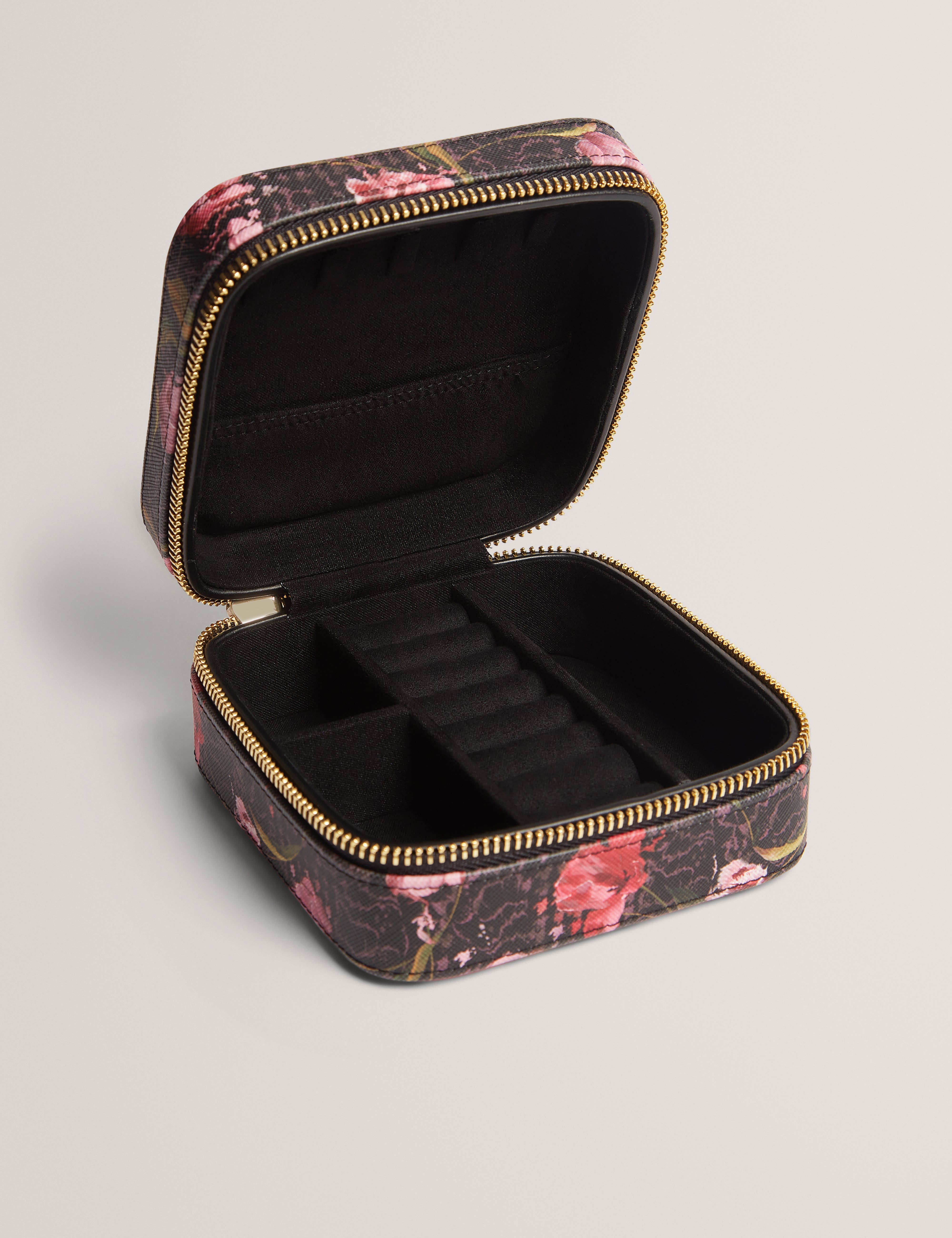 Tulsaa Printed Medium Jewellery Case Black