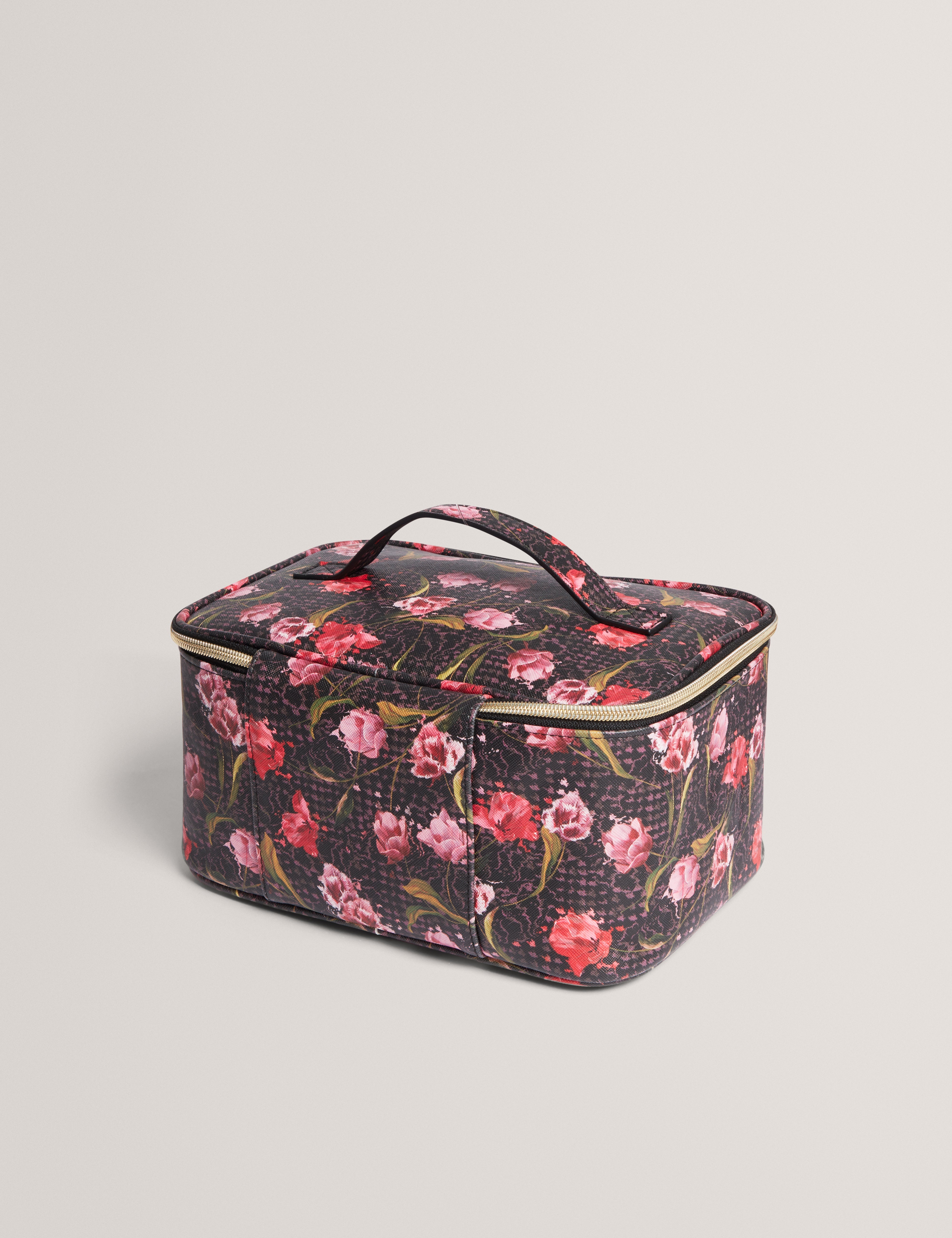 Tulby Printed Large Makeup Bag Black