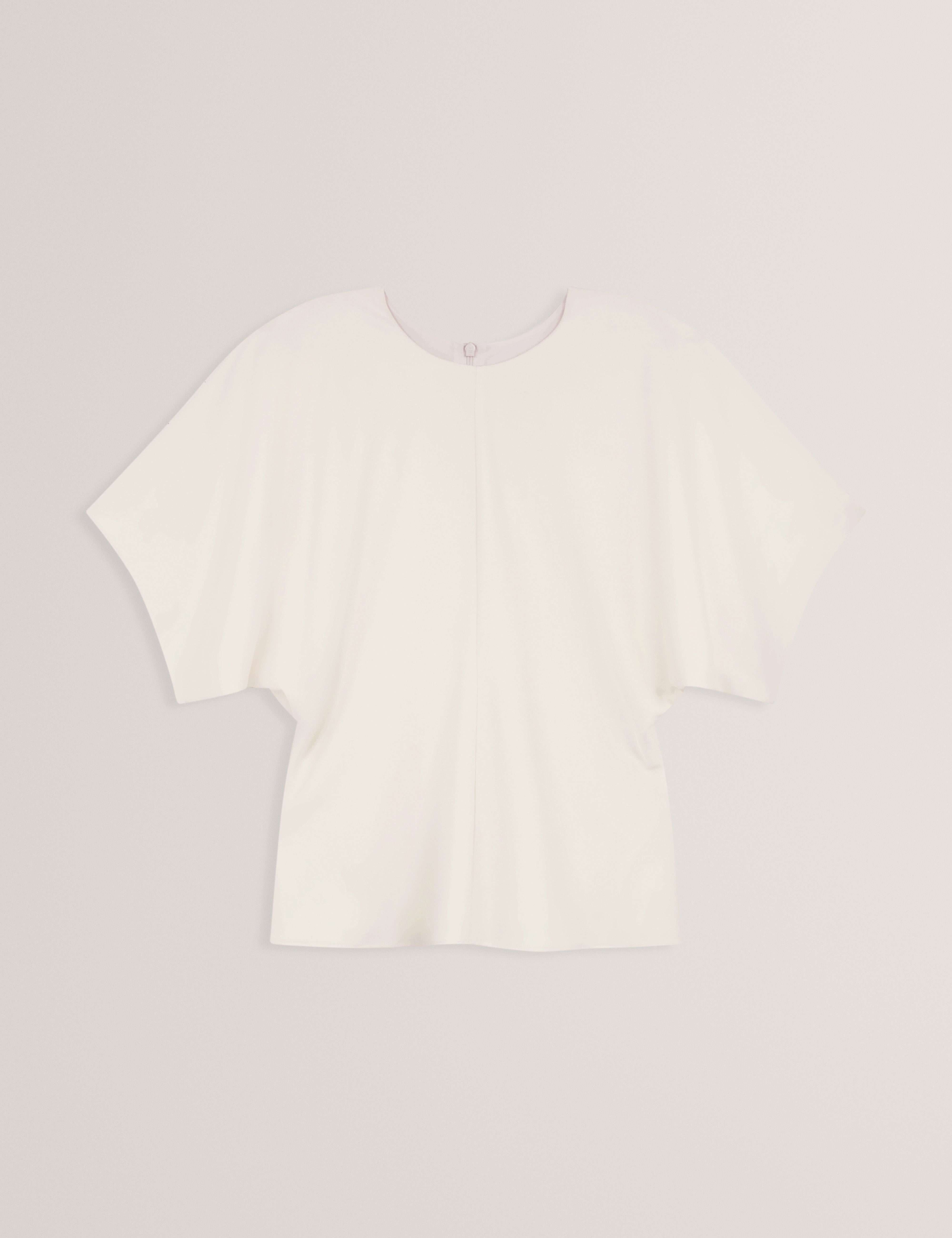 Maradam Slouch Sleeve Waisted Top Ivory