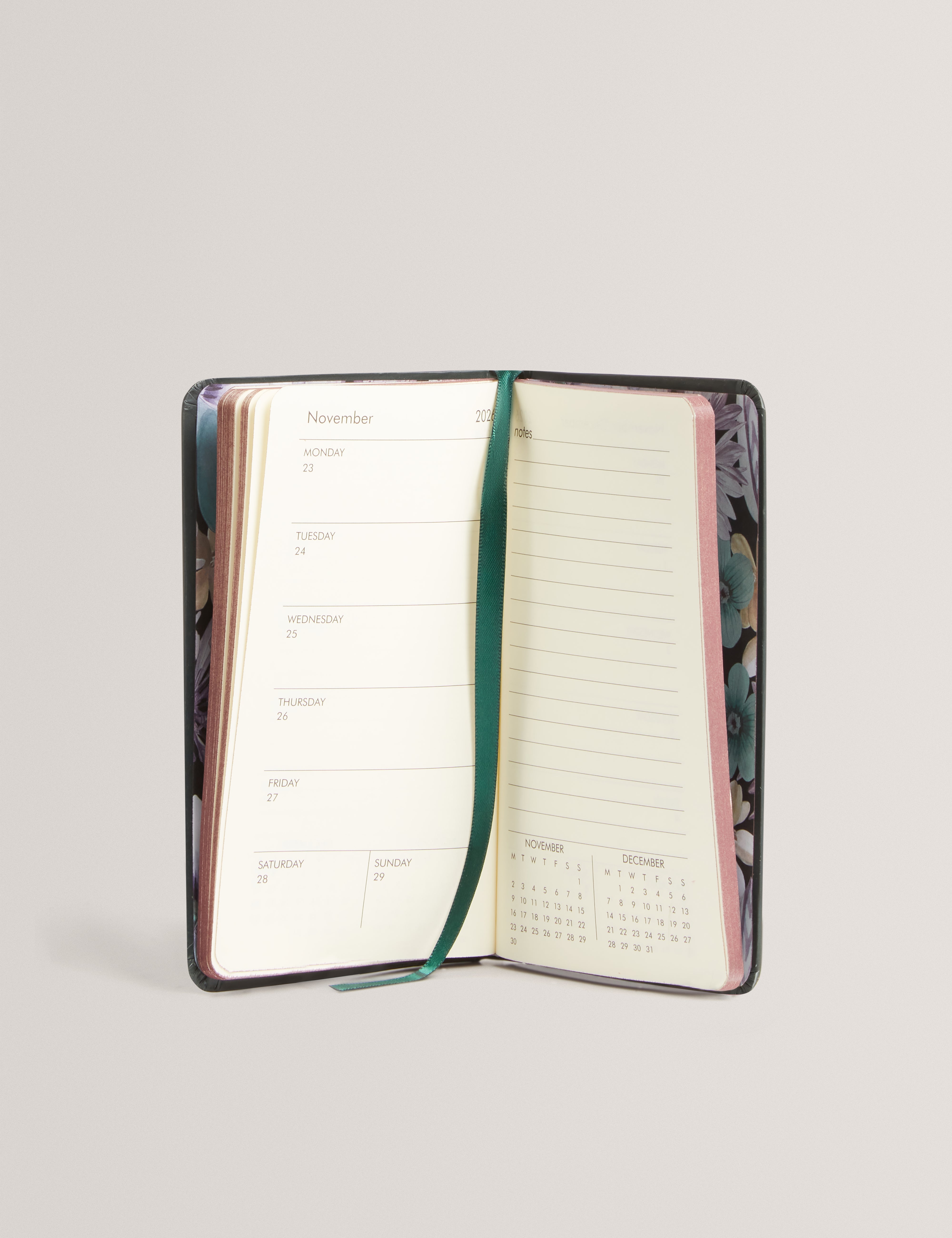Peliina 2026 Mini Diary Dk-Green