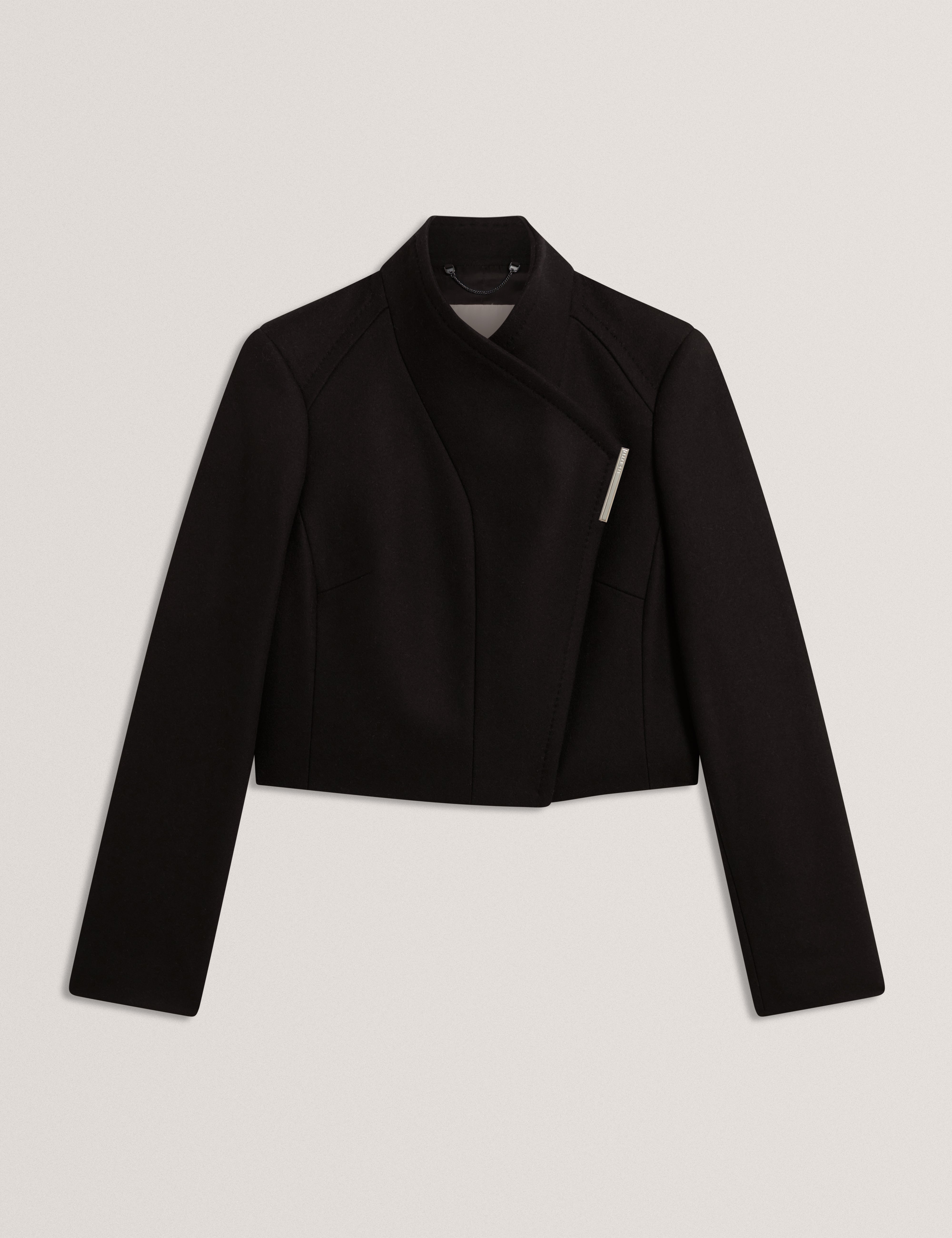 Rosecee Wool Wrap Jacket Black