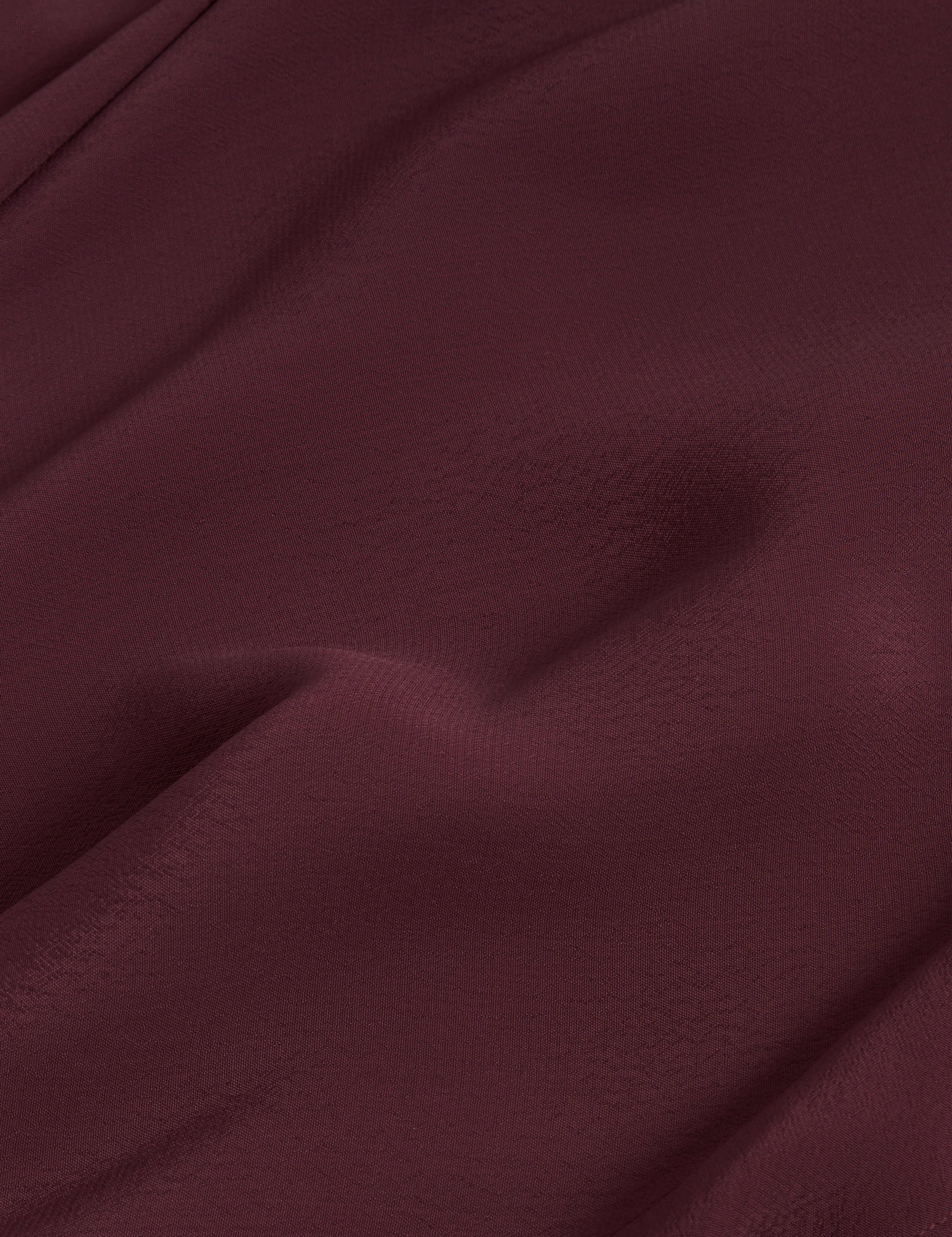 Kayfa Frill Detail Long Sleeve Blouse Oxblood