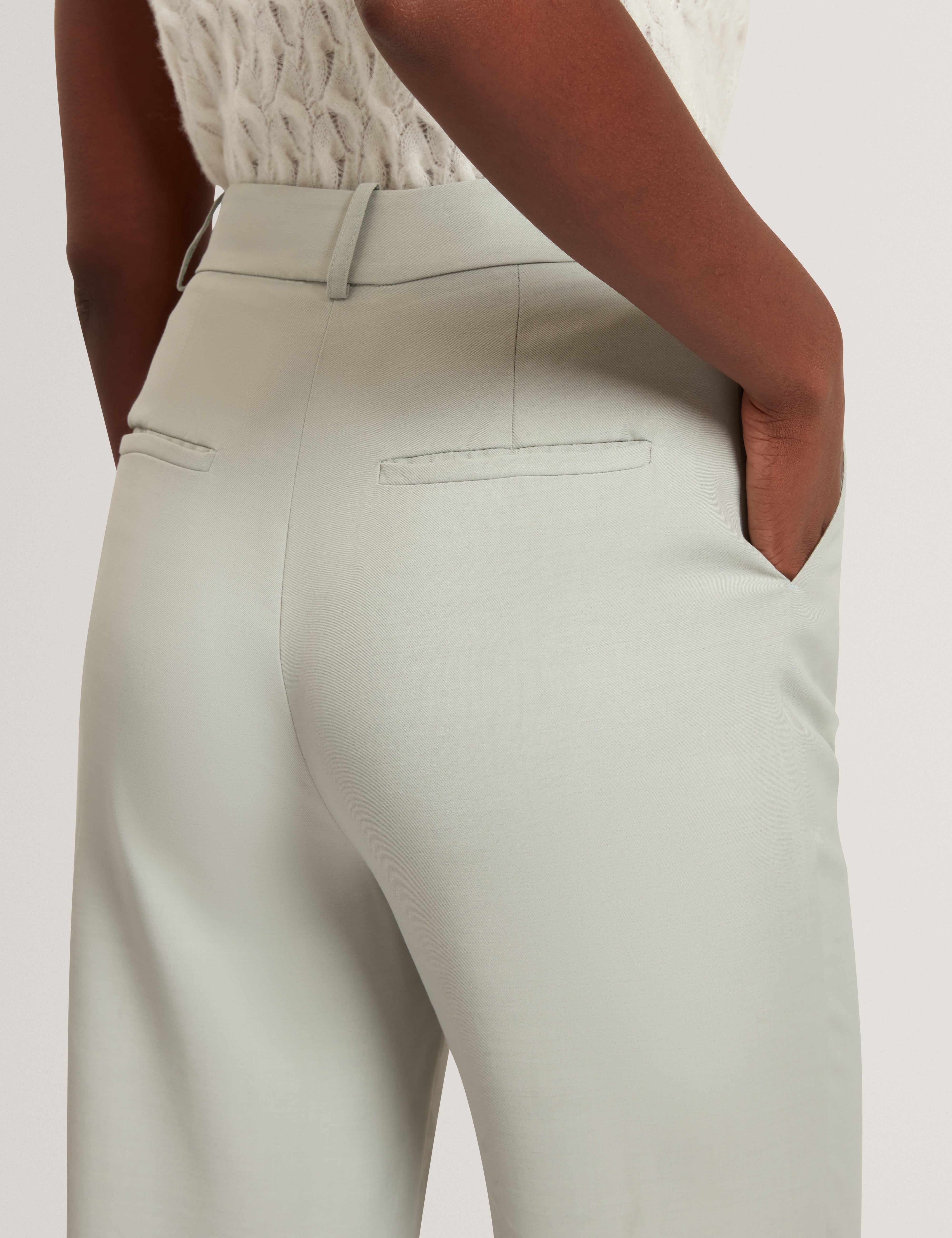 Lutte Kick Flare Trouser Lt-Grey