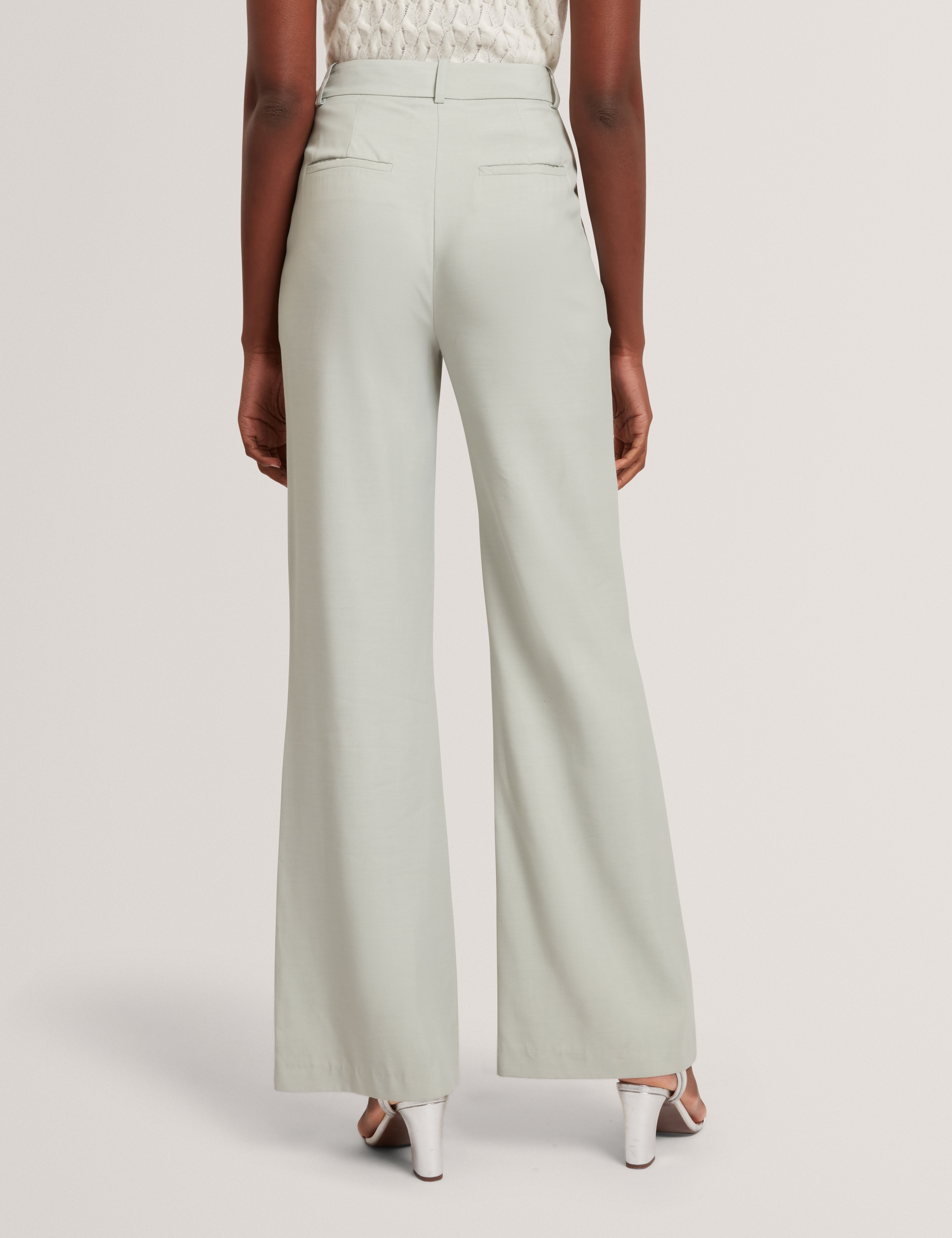 Lutte Kick Flare Trouser Lt-Grey