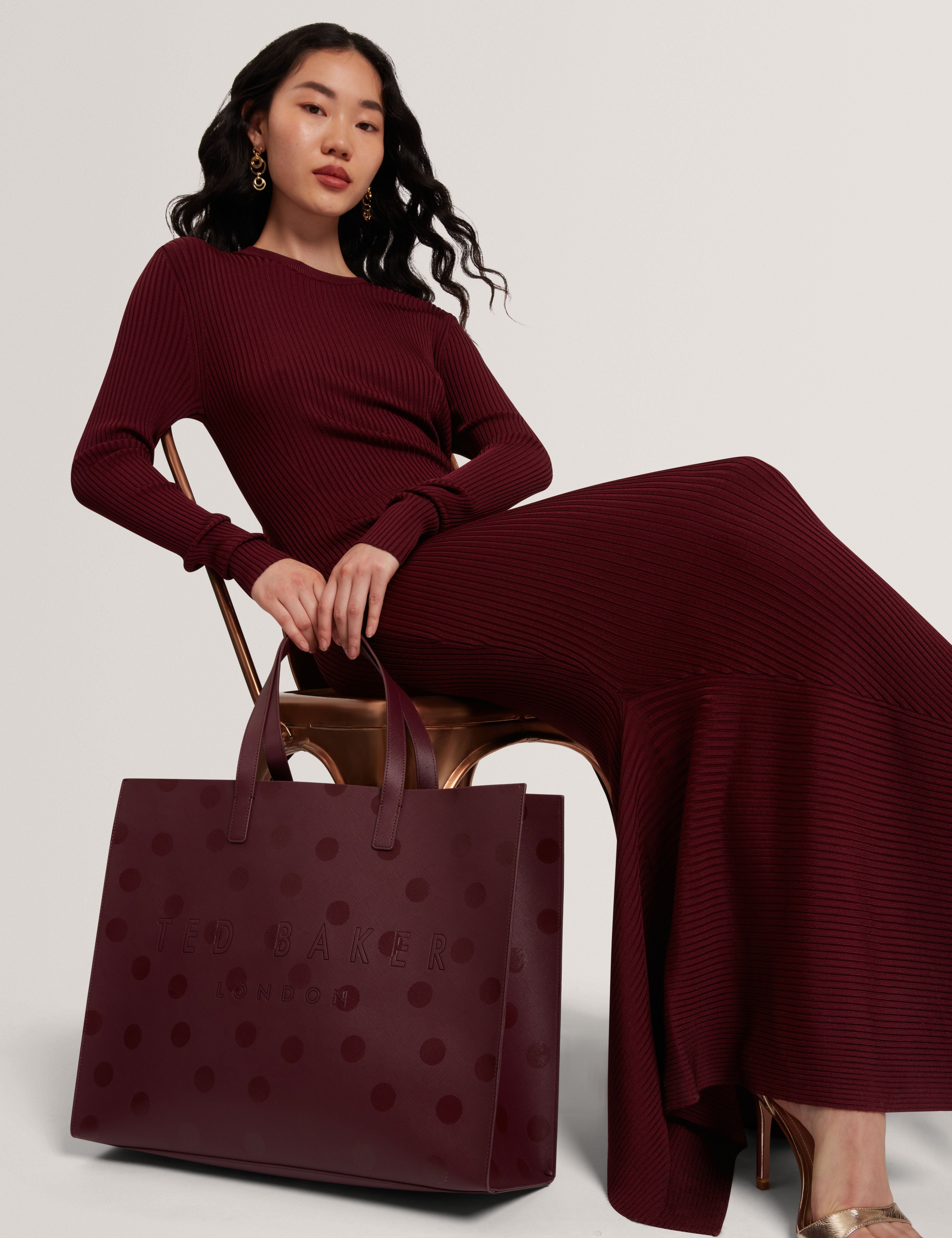 Dotee Polka Dot Extra Large Icon Bag Dp-Purple