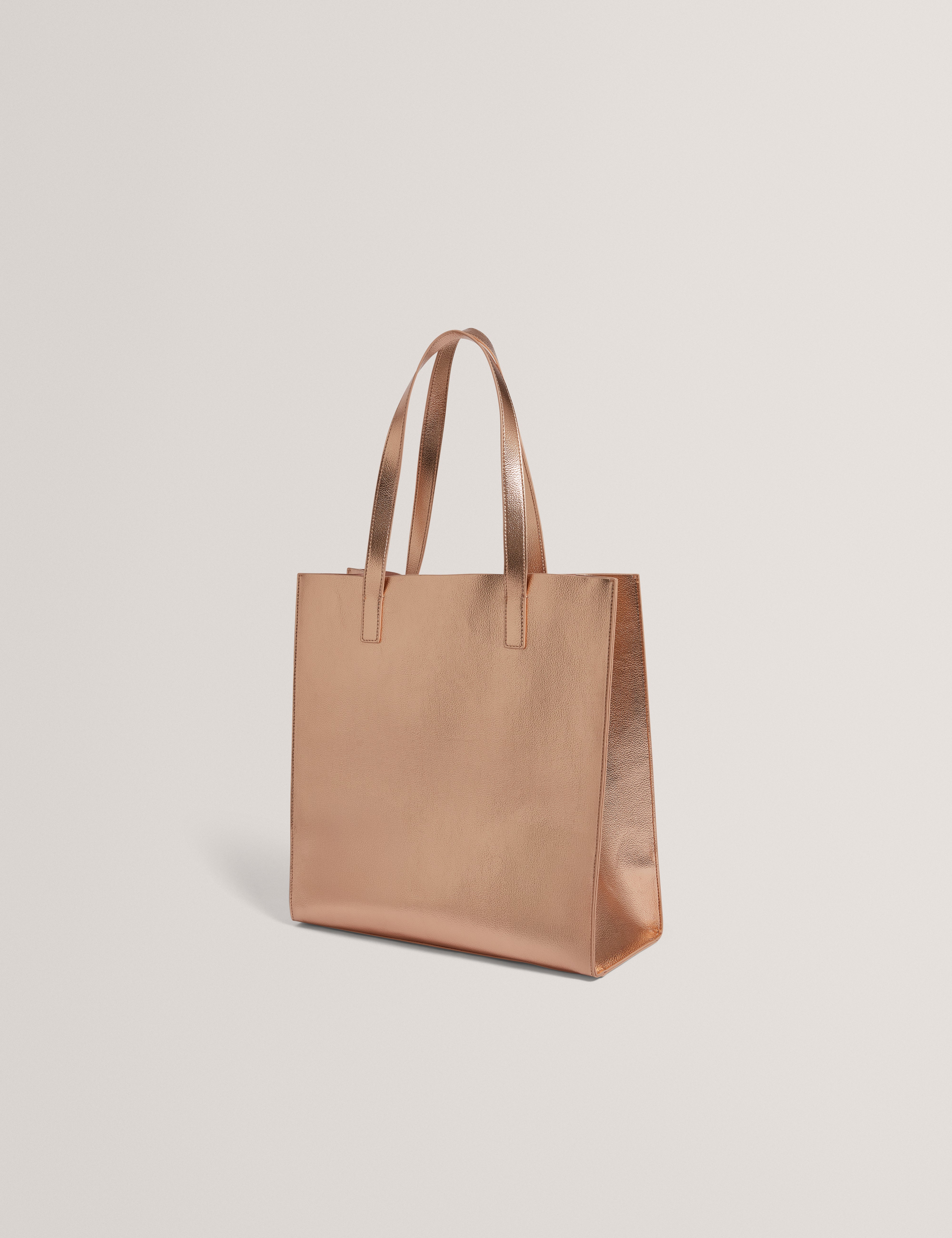 Rosmah Rose Detail Metallic Large Icon Bag Rosegd