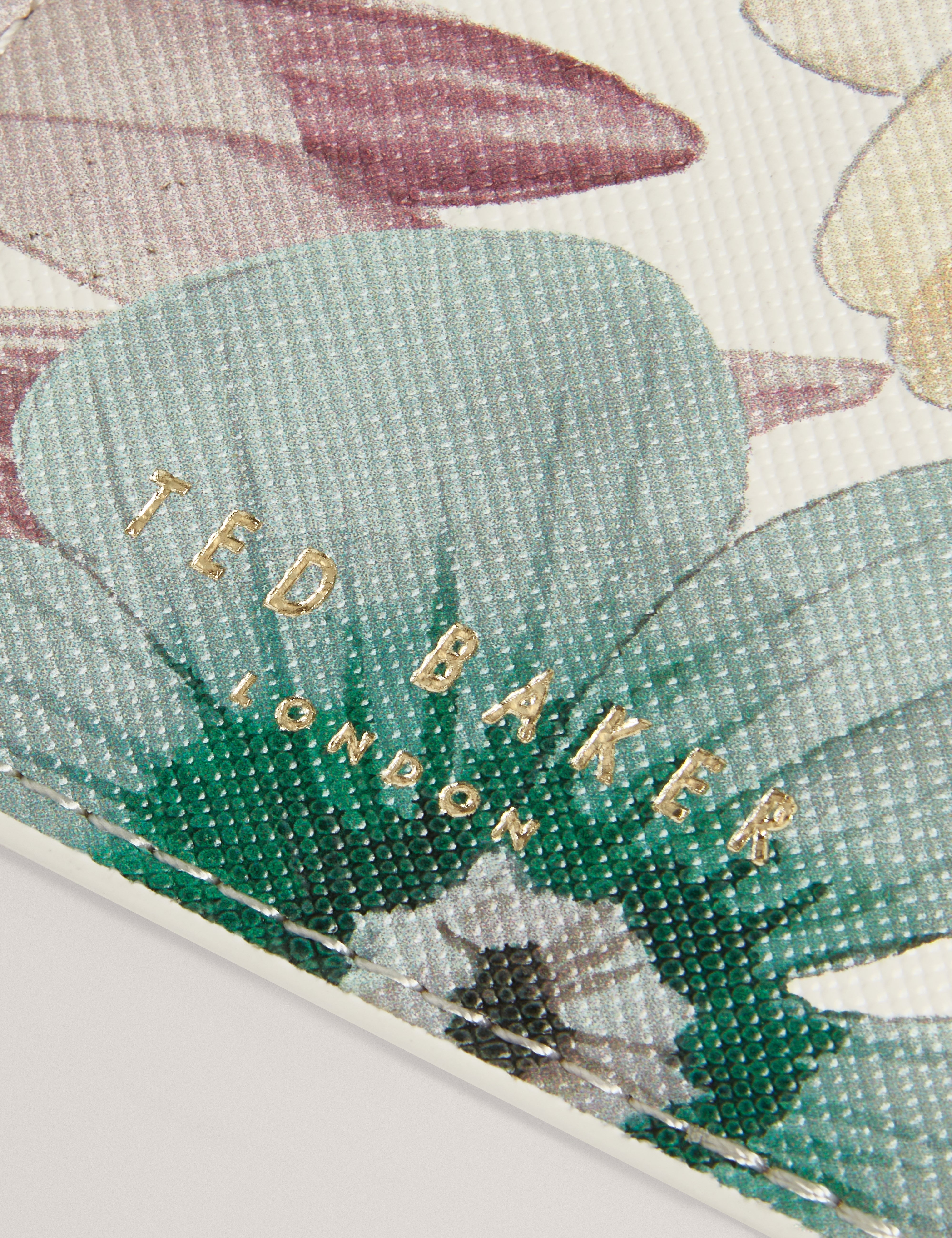 Halii Petal Printed Card Holder Lanyard White