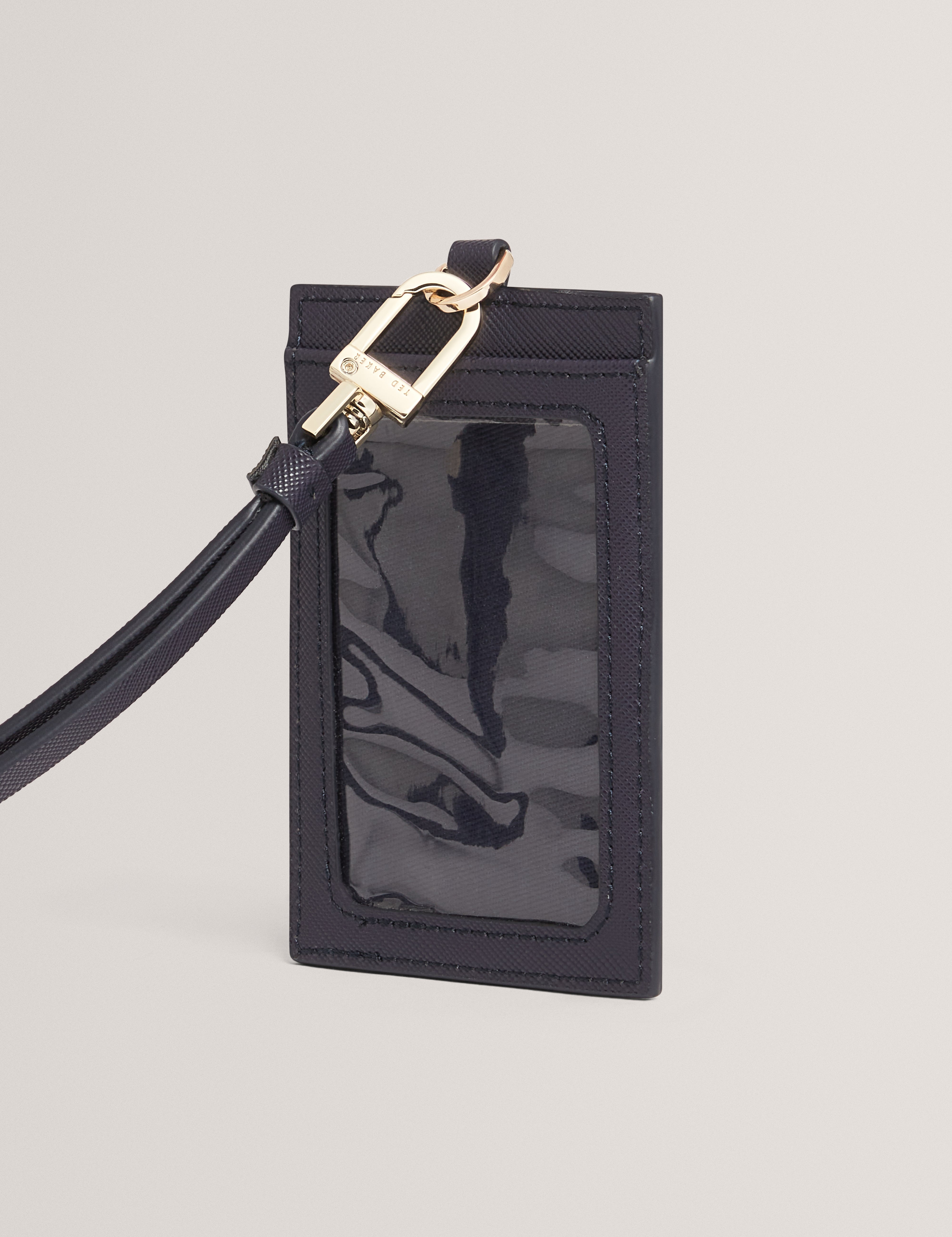 Kelss Floral Printed Card Holder Lanyard Navy